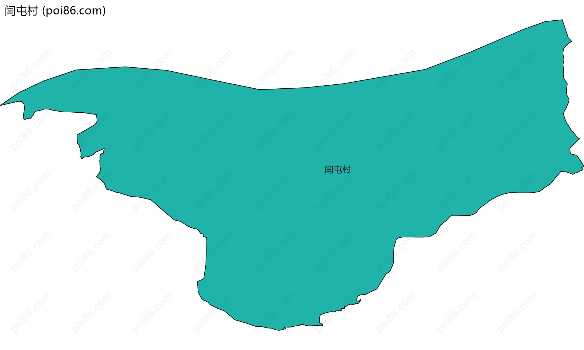 闫屯村边界地图