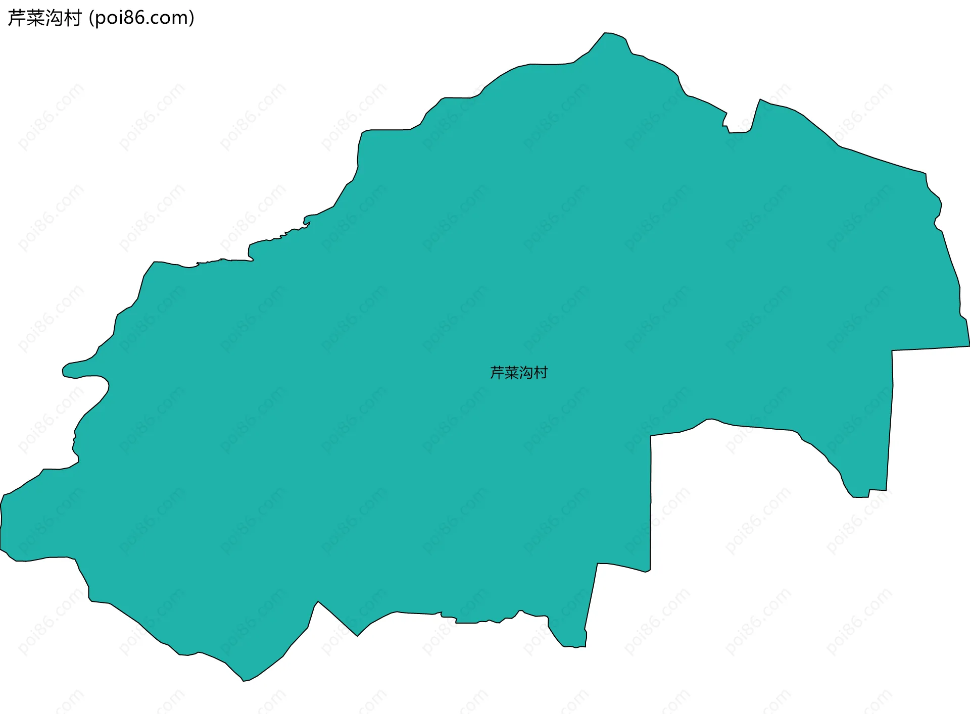 芹菜沟村边界地图