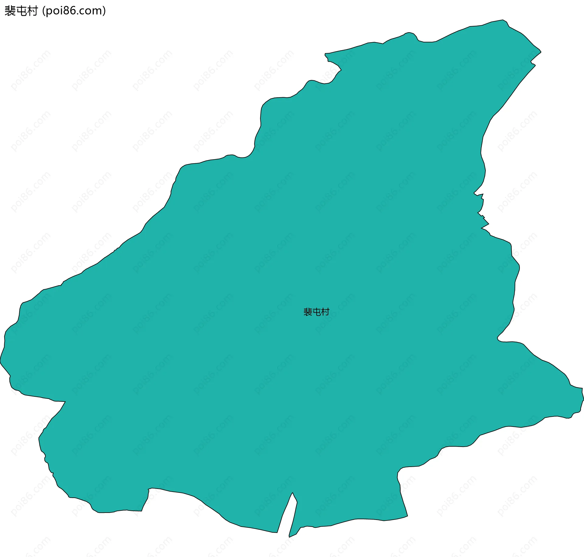 裴屯村边界地图