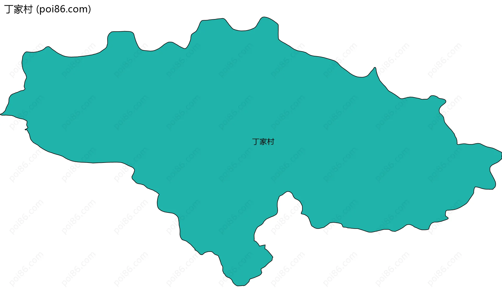 丁家村边界地图