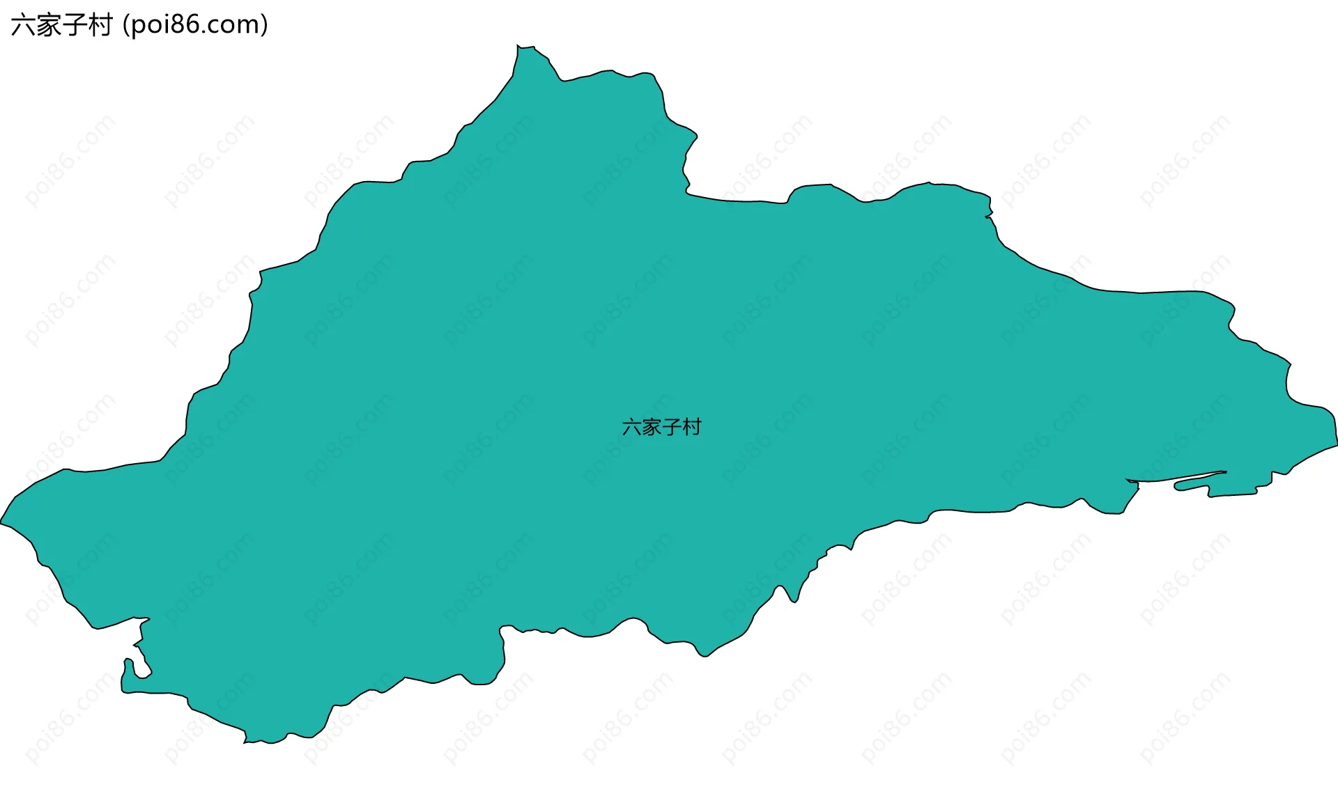 六家子村边界地图