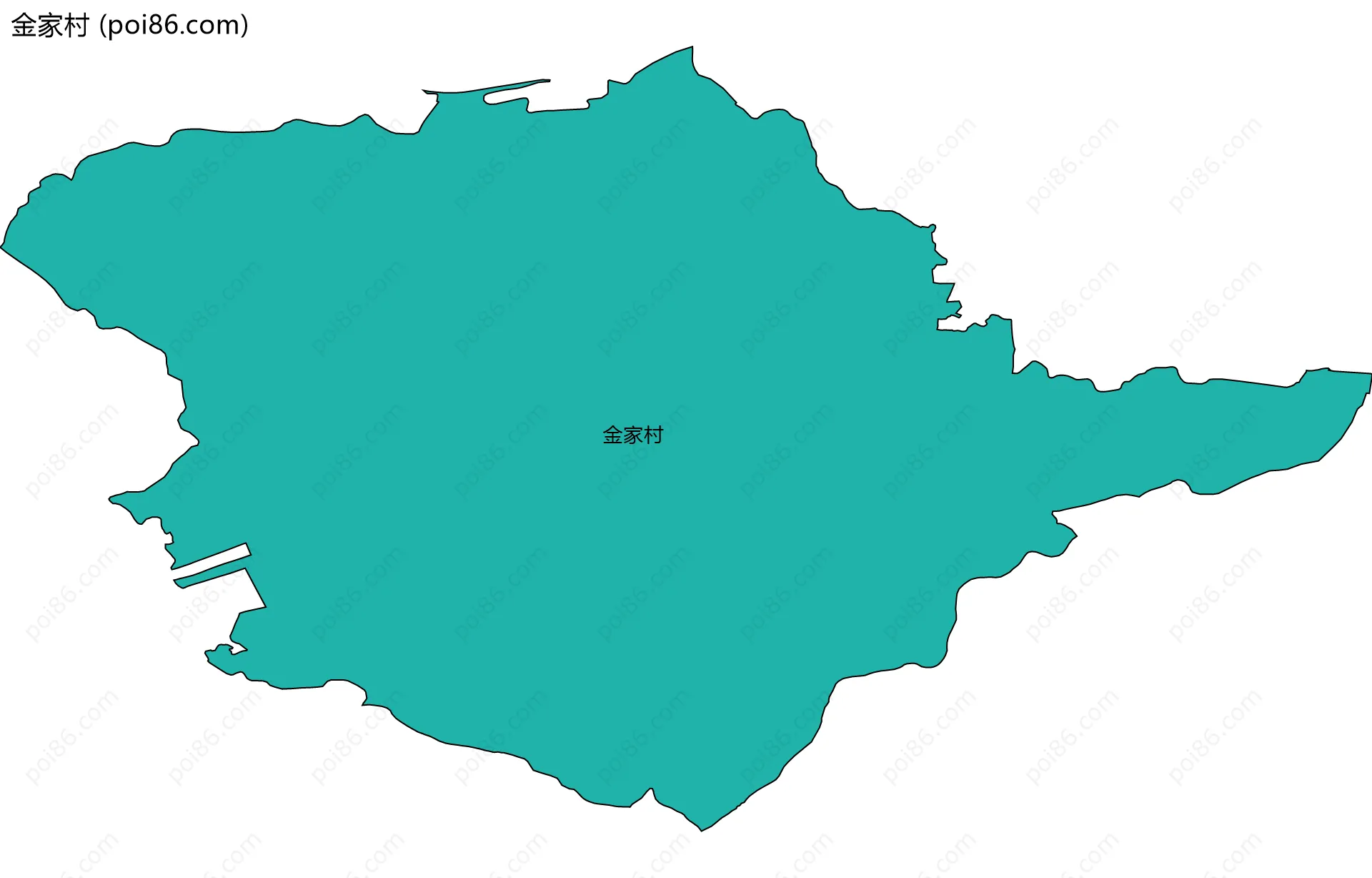 金家村边界地图