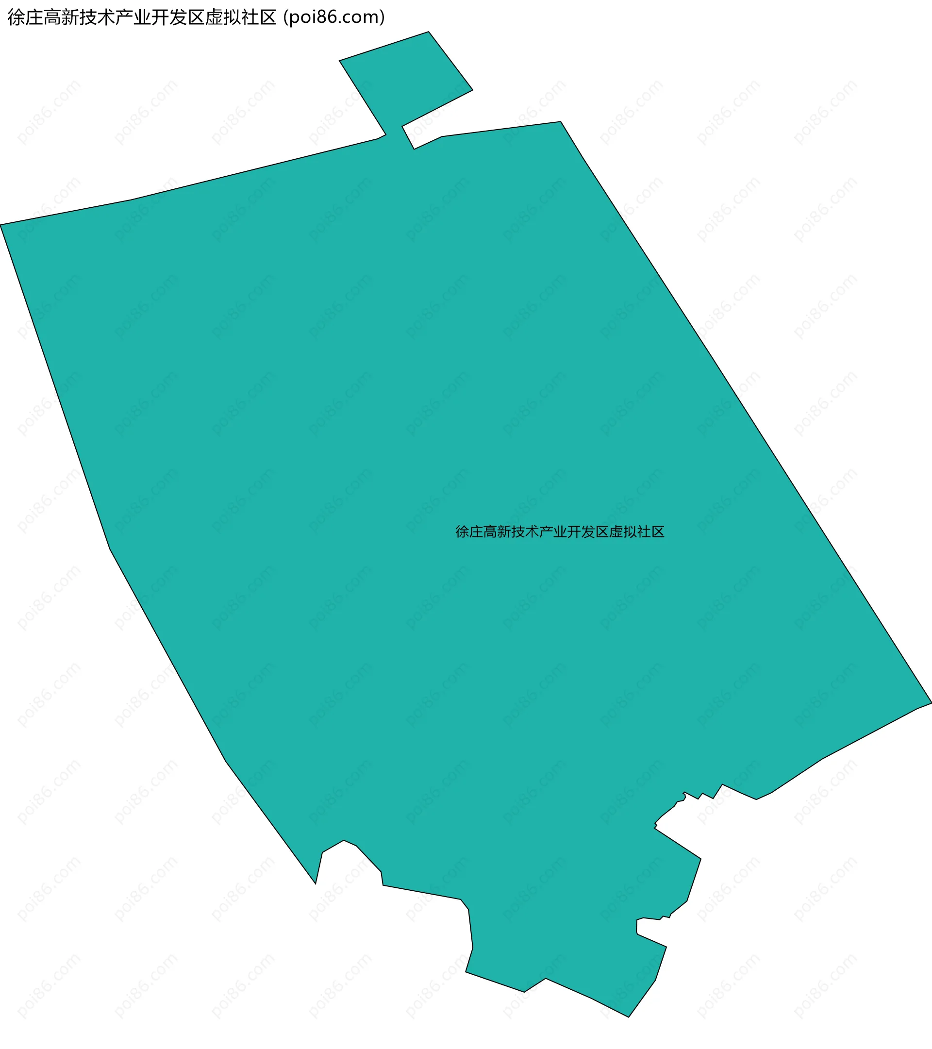 徐庄高新技术产业开发区虚拟社区边界地图
