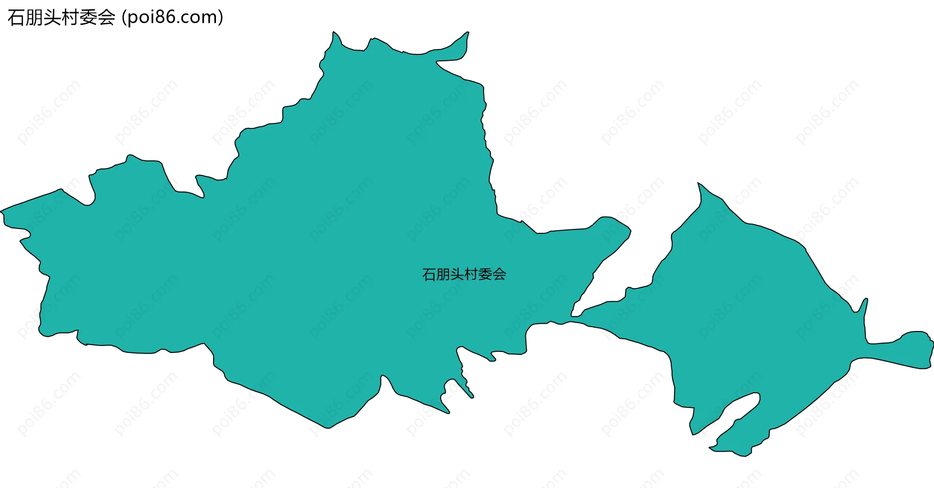 石朋头村委会边界地图