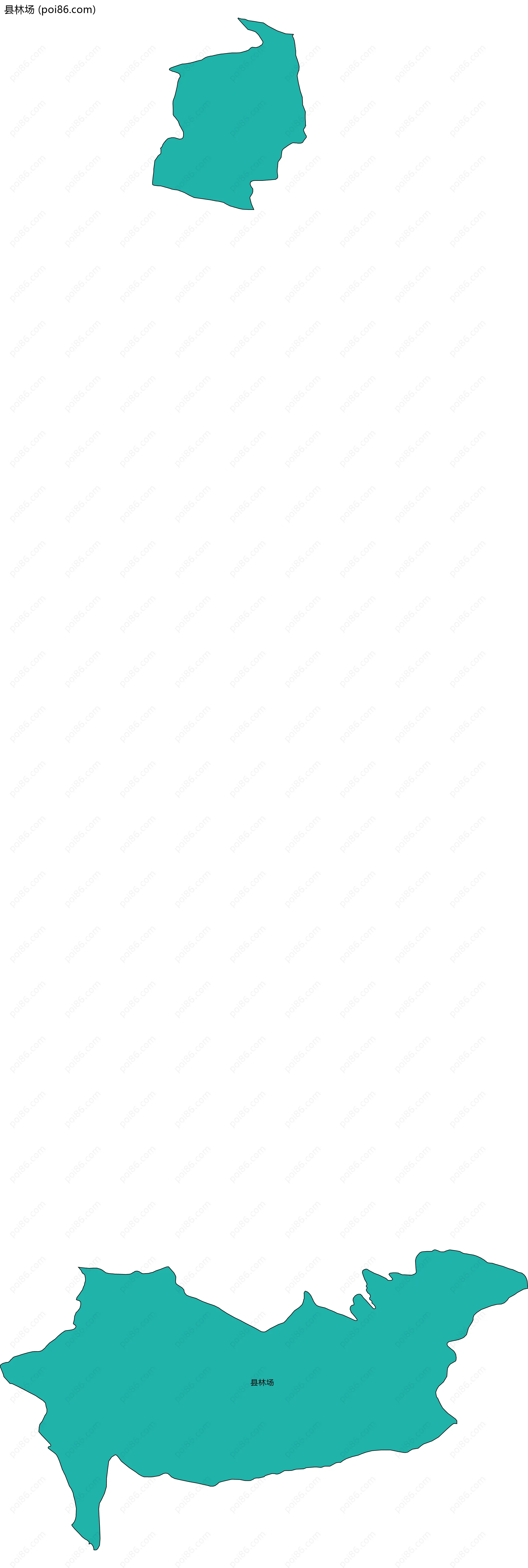 县林场边界地图