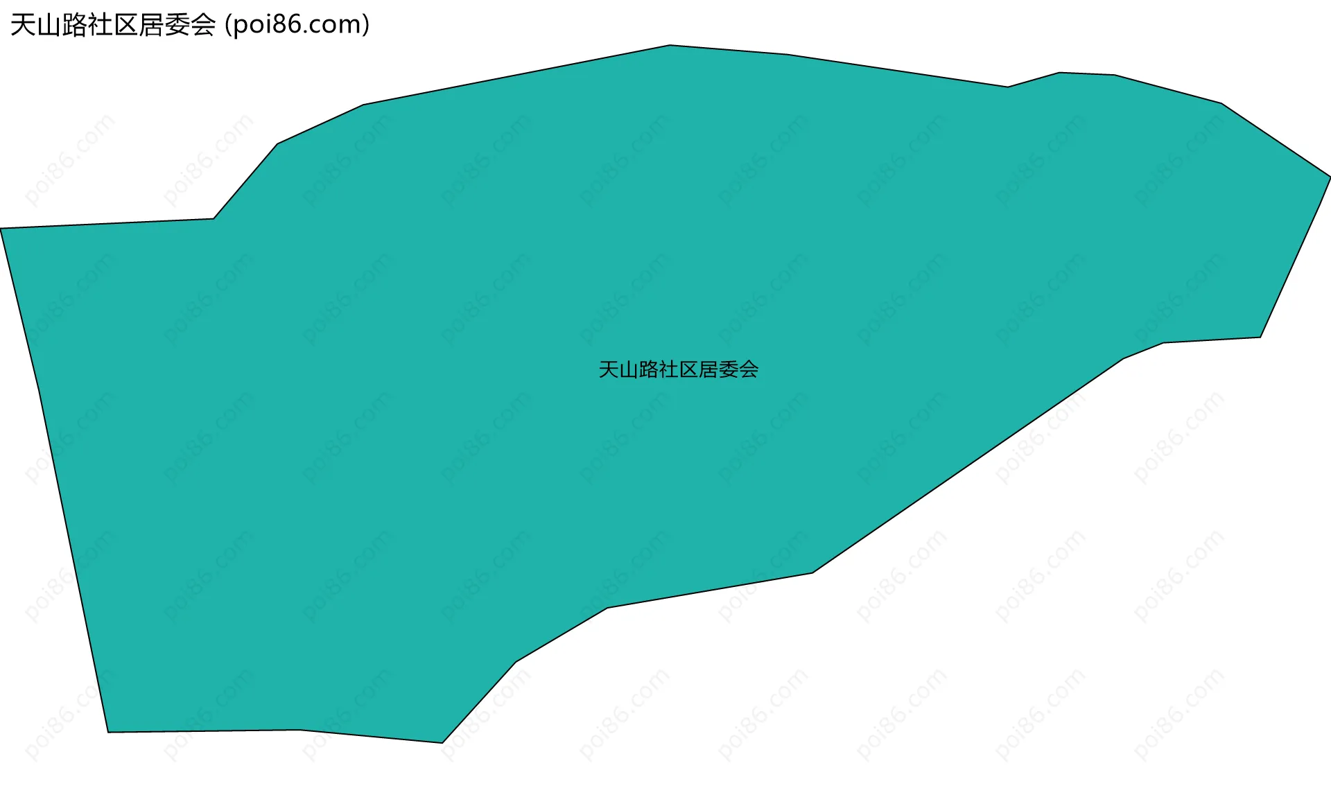 天山路社区居委会边界地图