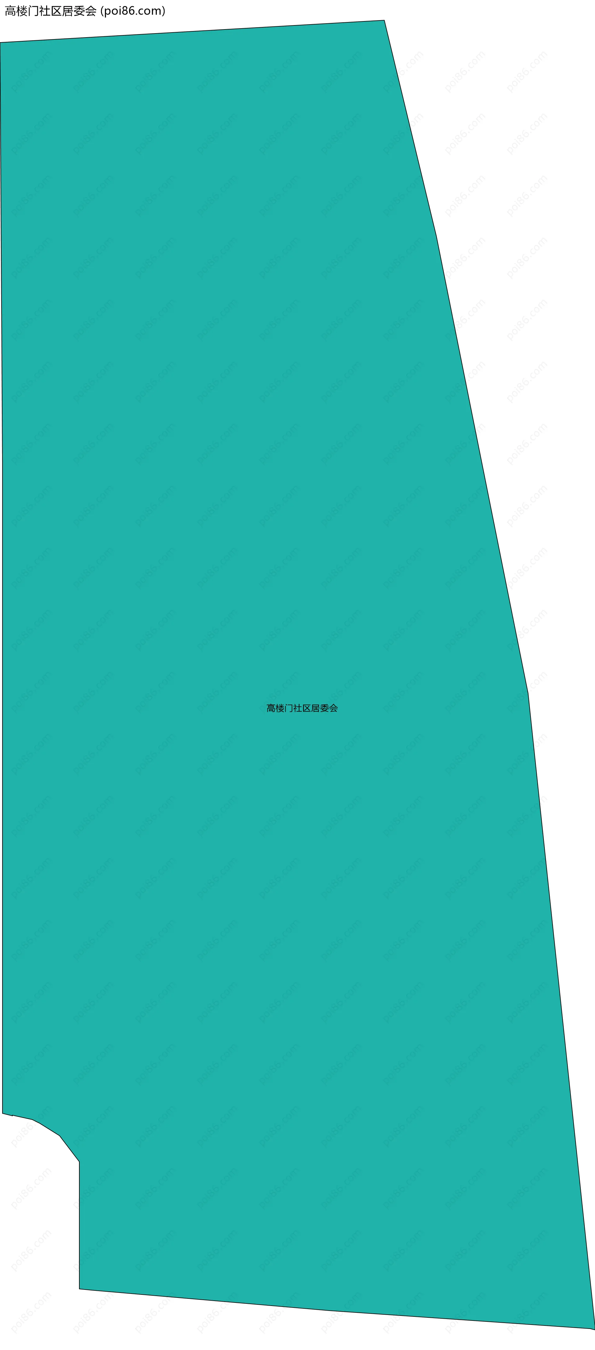 高楼门社区居委会边界地图