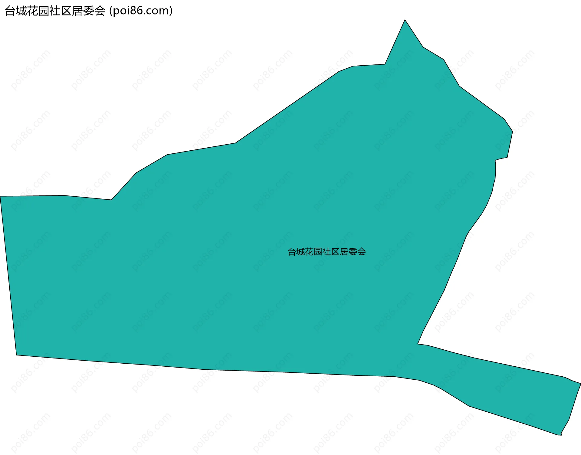 台城花园社区居委会边界地图