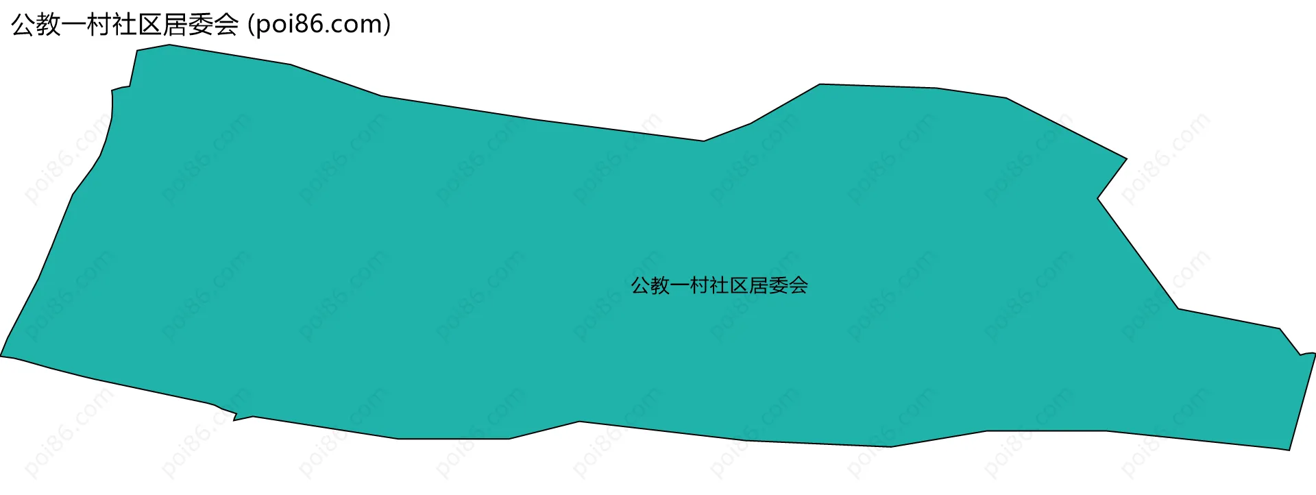 公教一村社区居委会边界地图