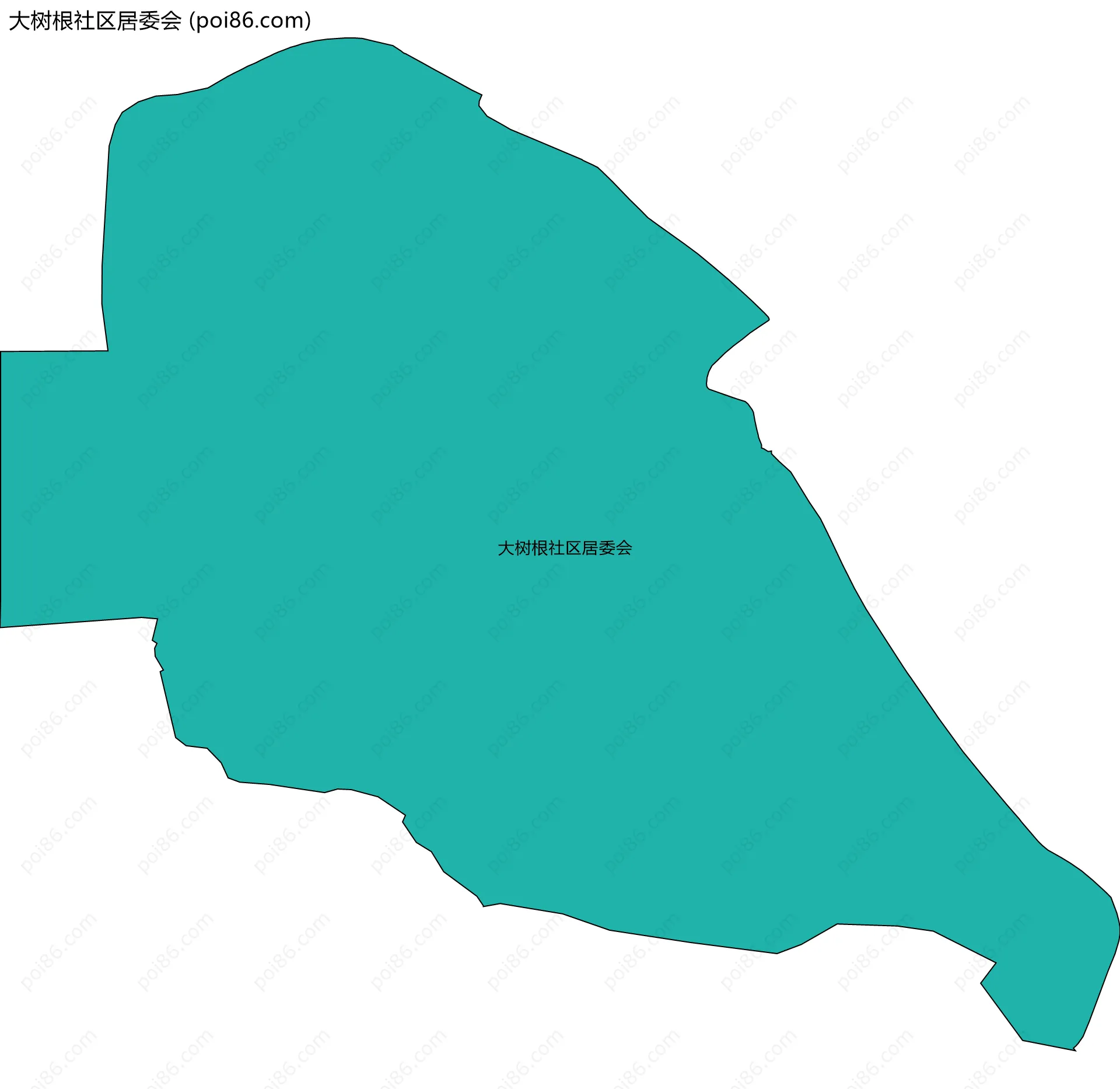 大树根社区居委会边界地图