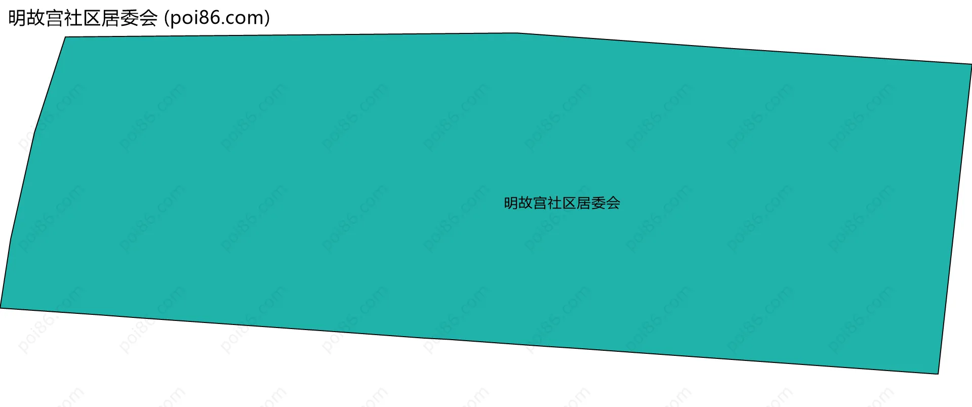 明故宫社区居委会边界地图