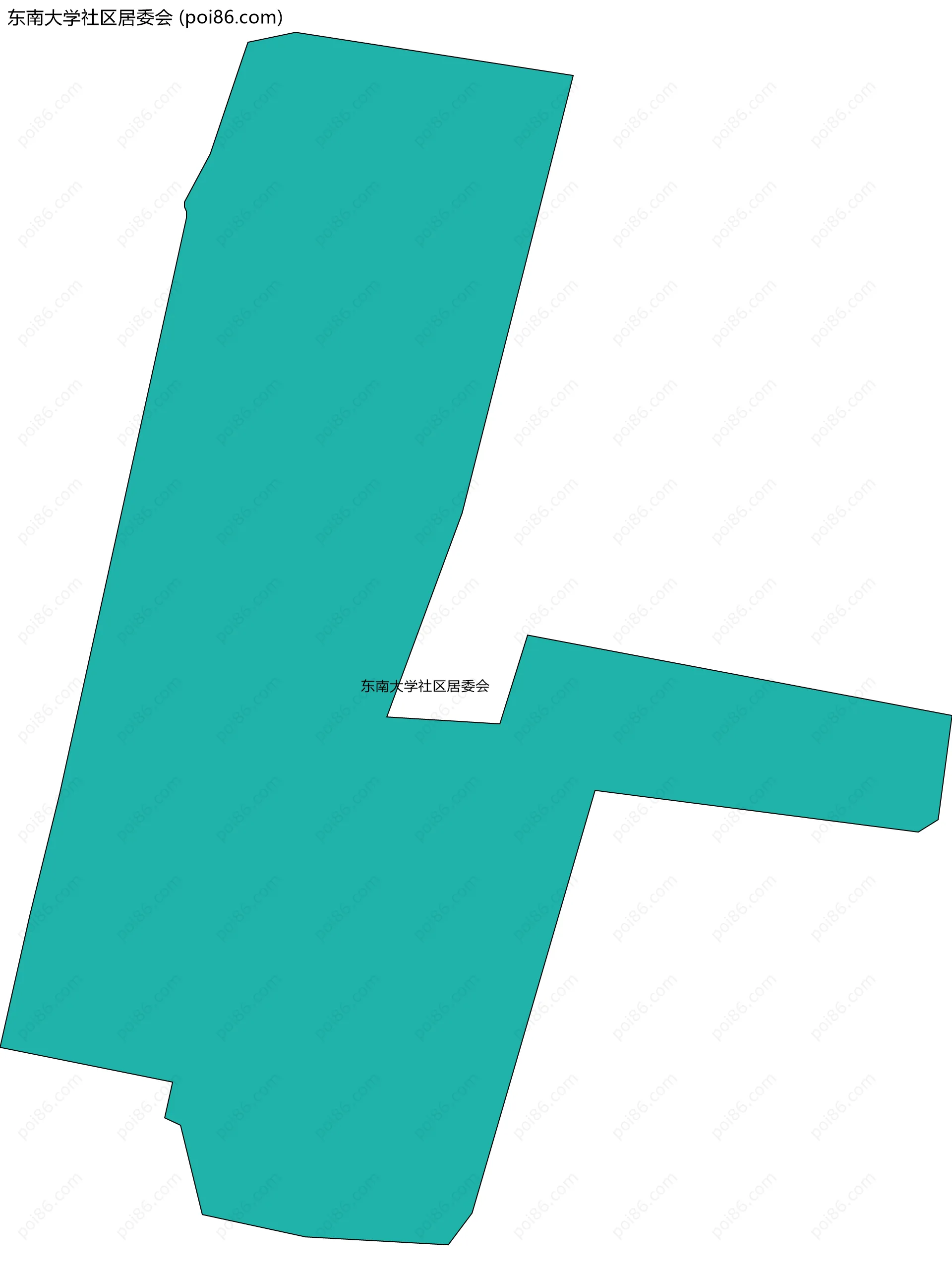 东南大学社区居委会边界地图