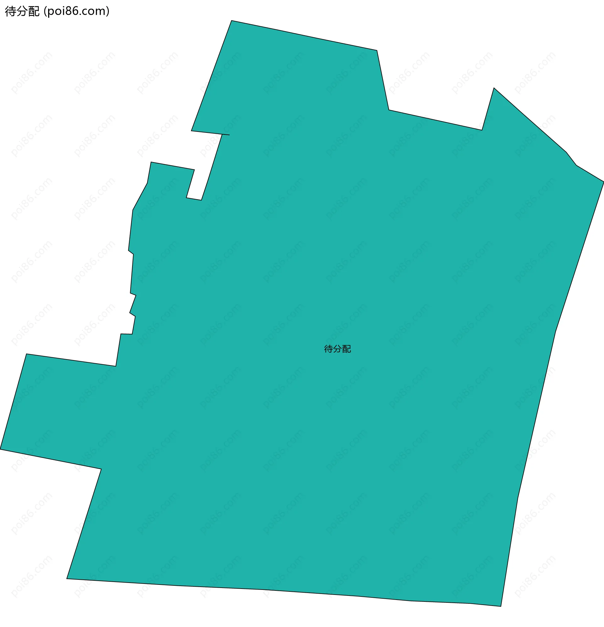 待分配边界地图