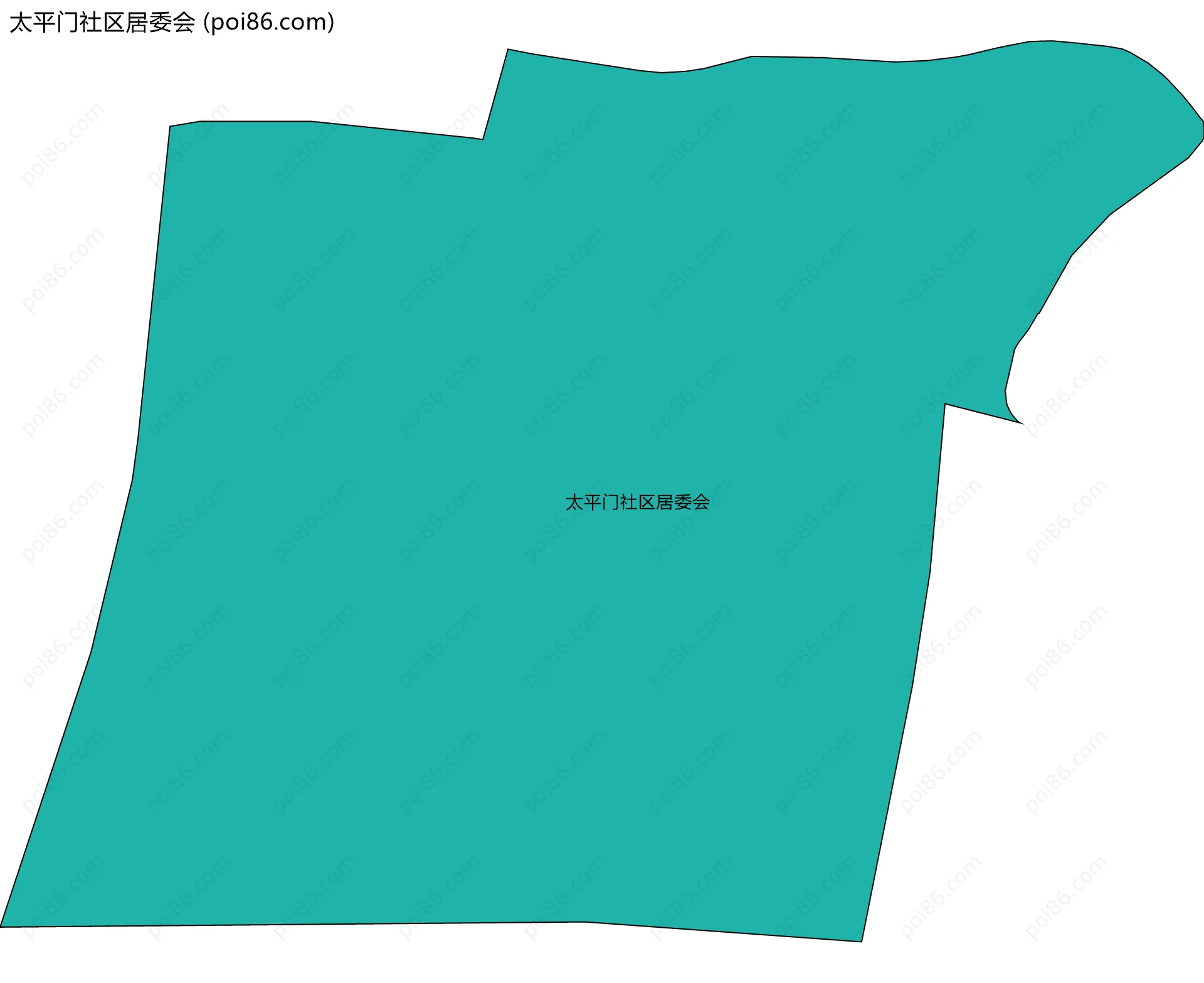 太平门社区居委会边界地图
