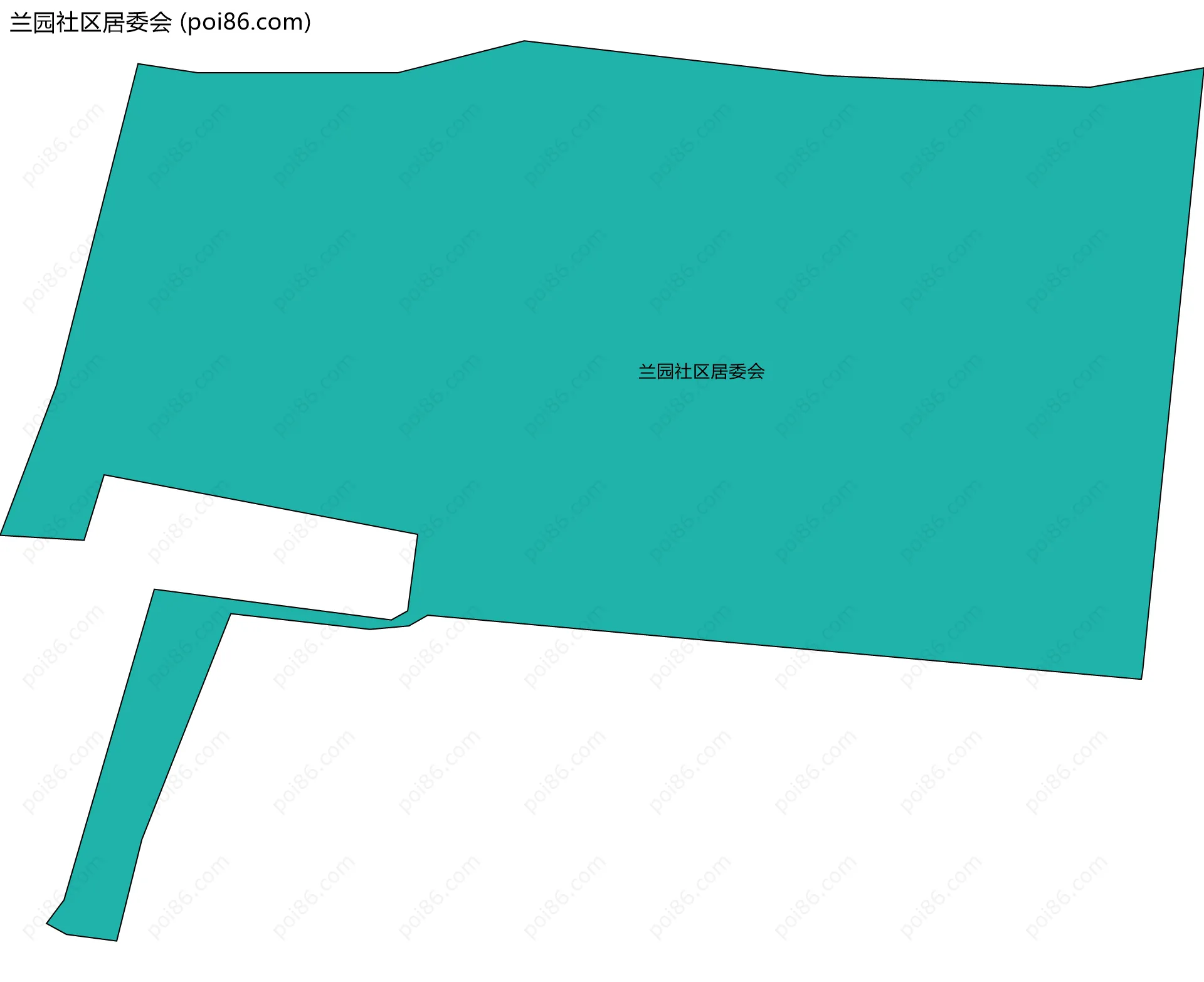 兰园社区居委会边界地图