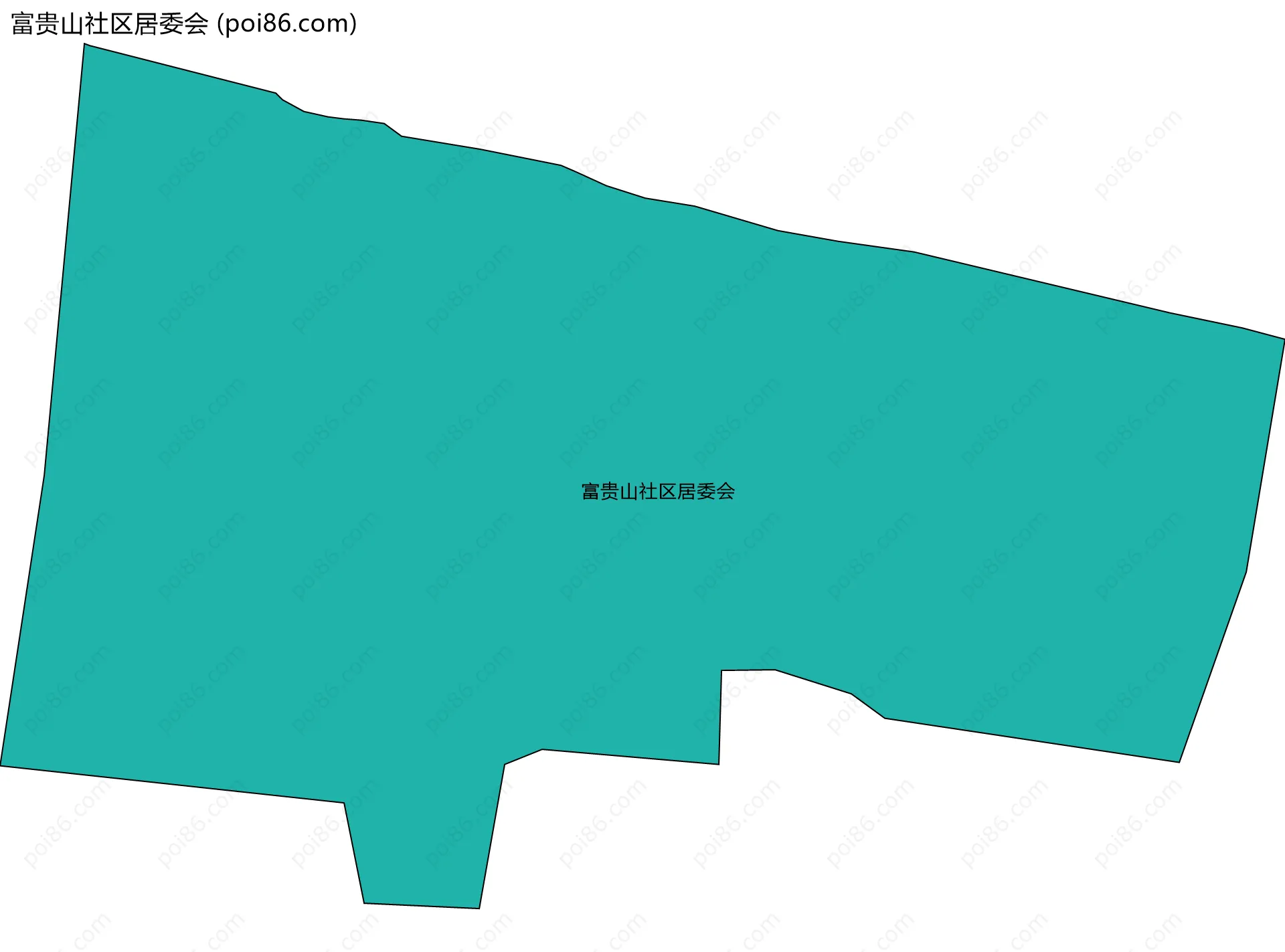富贵山社区居委会边界地图