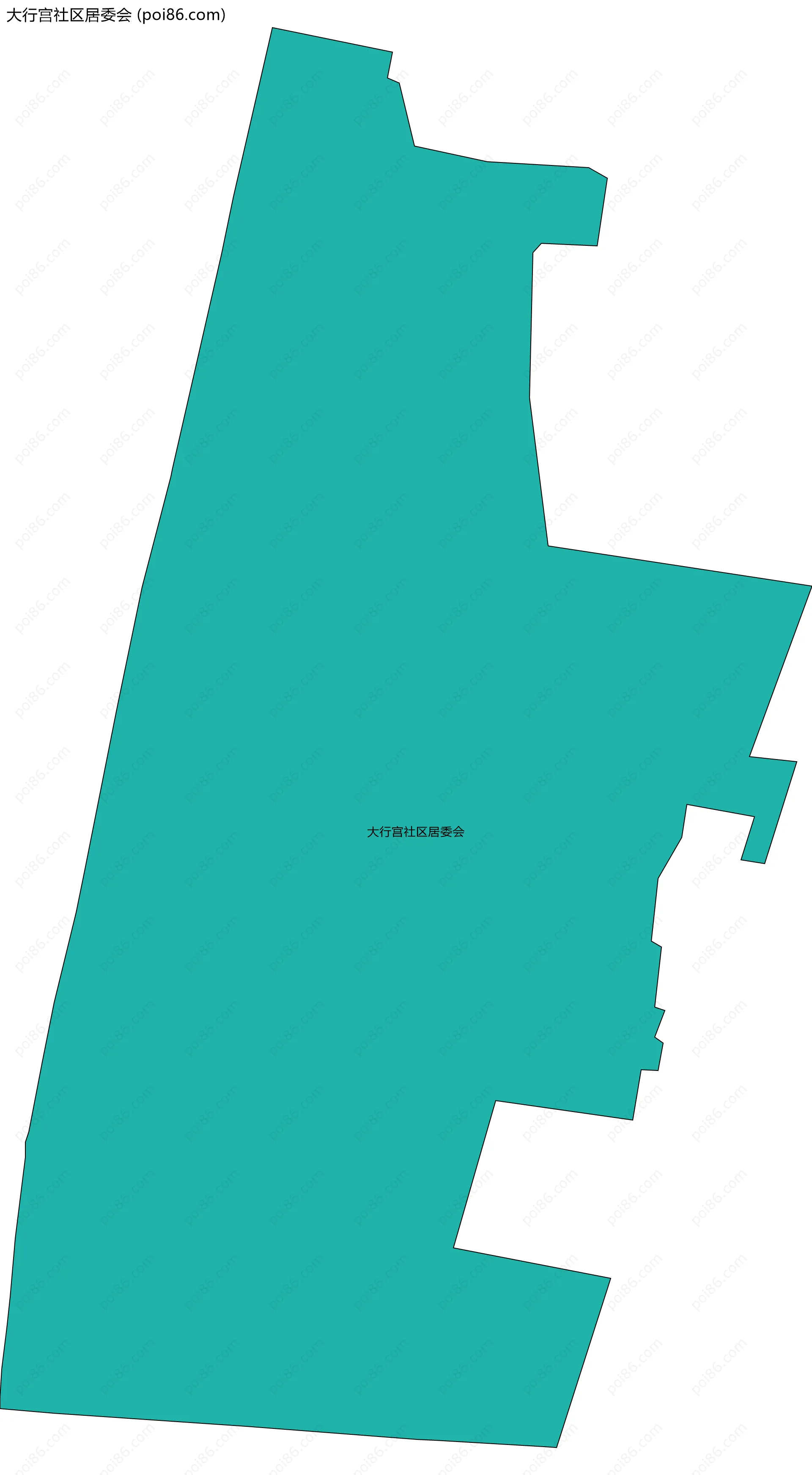 大行宫社区居委会边界地图