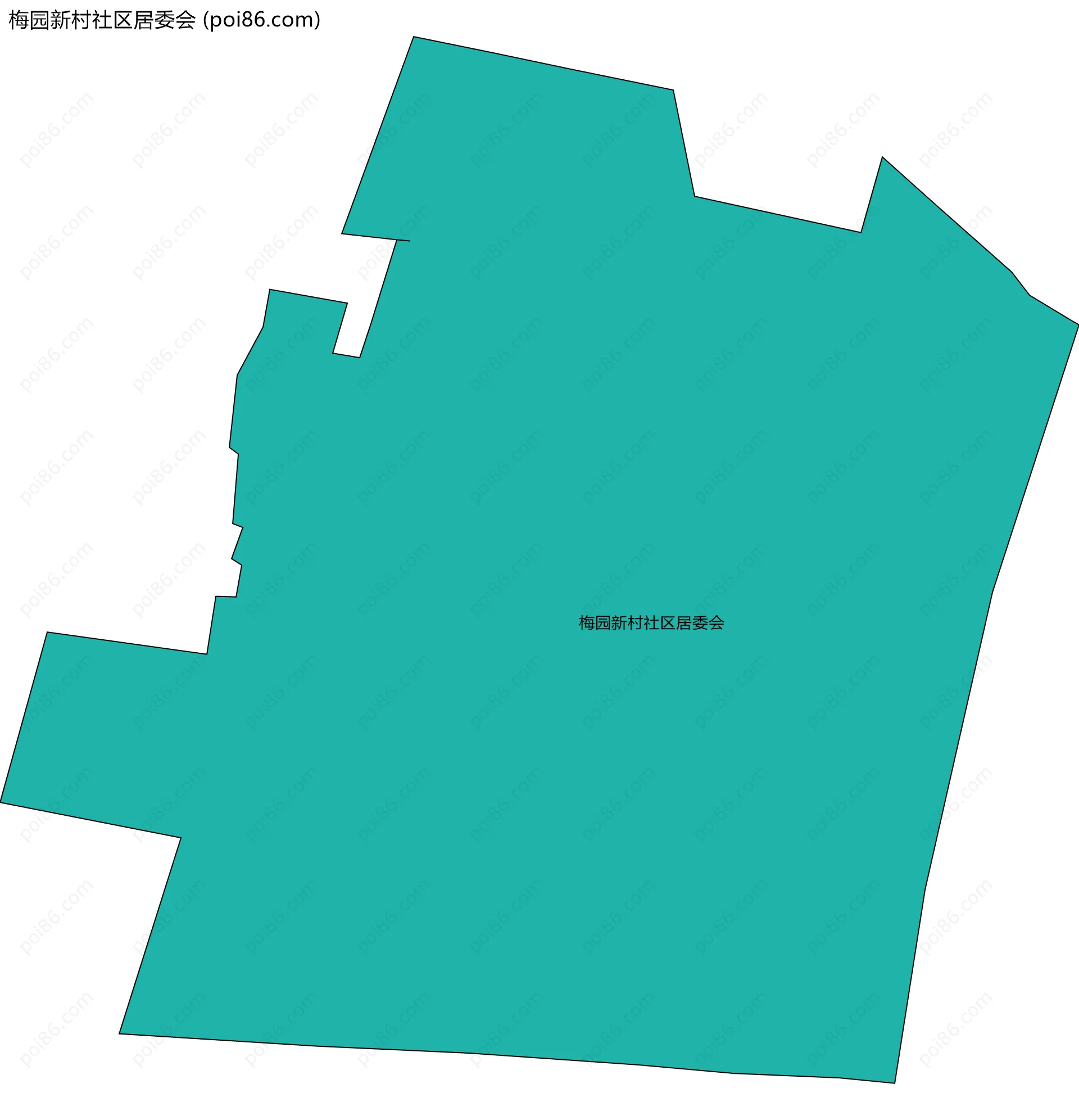 梅园新村社区居委会边界地图