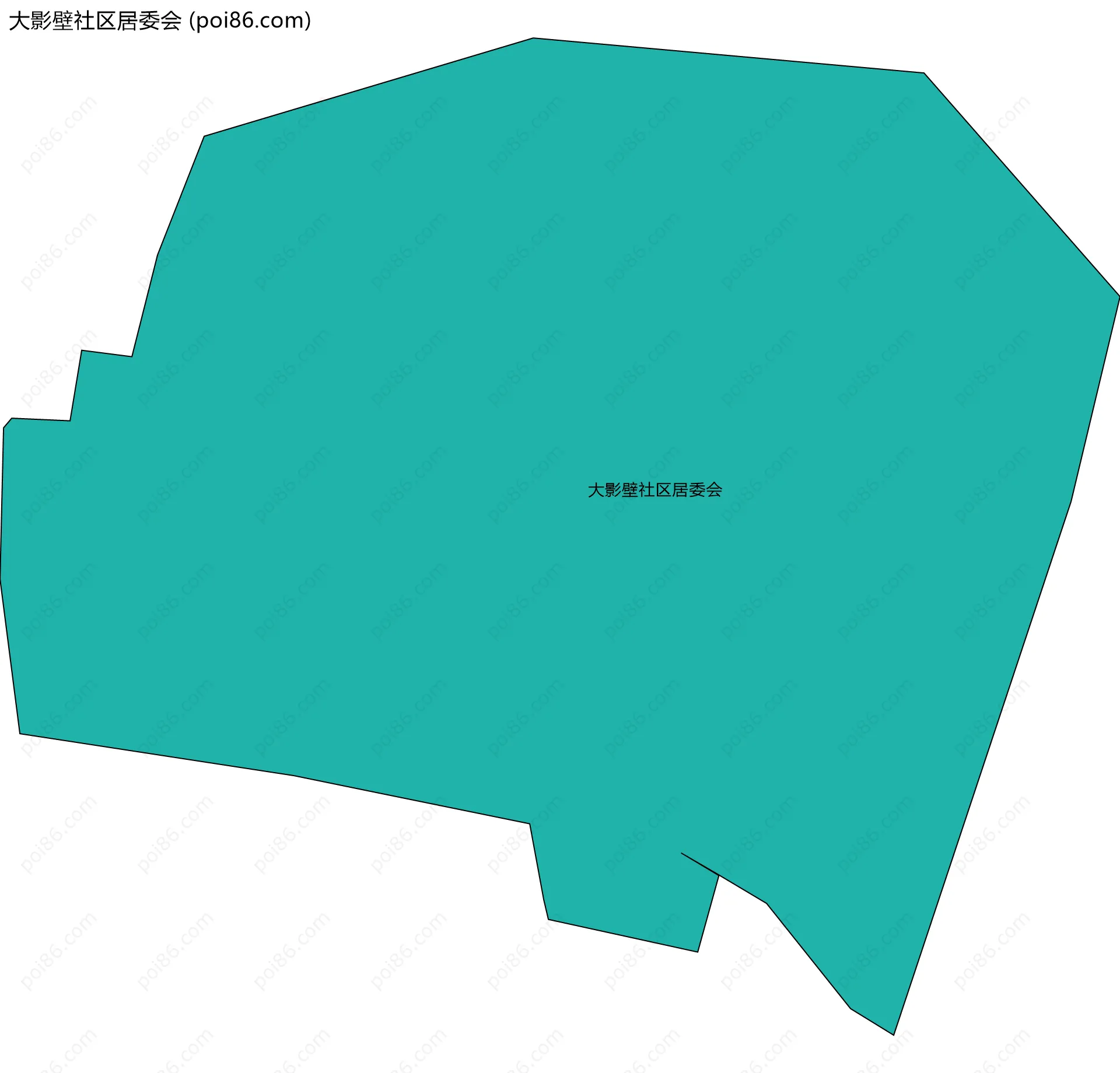 大影壁社区居委会边界地图