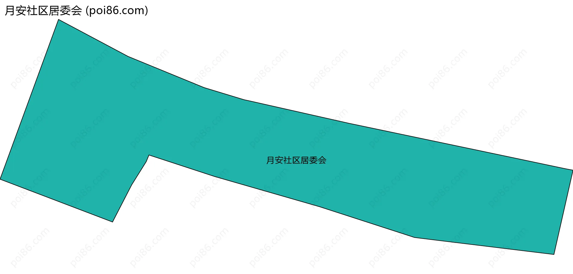 月安社区居委会边界地图