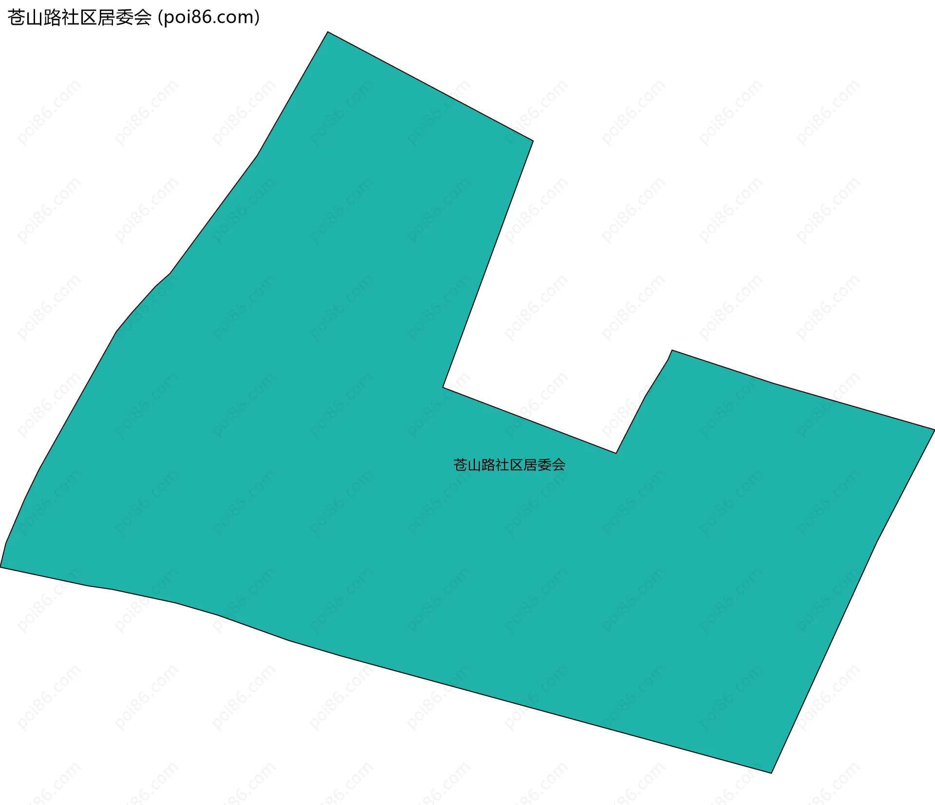 苍山路社区居委会边界地图