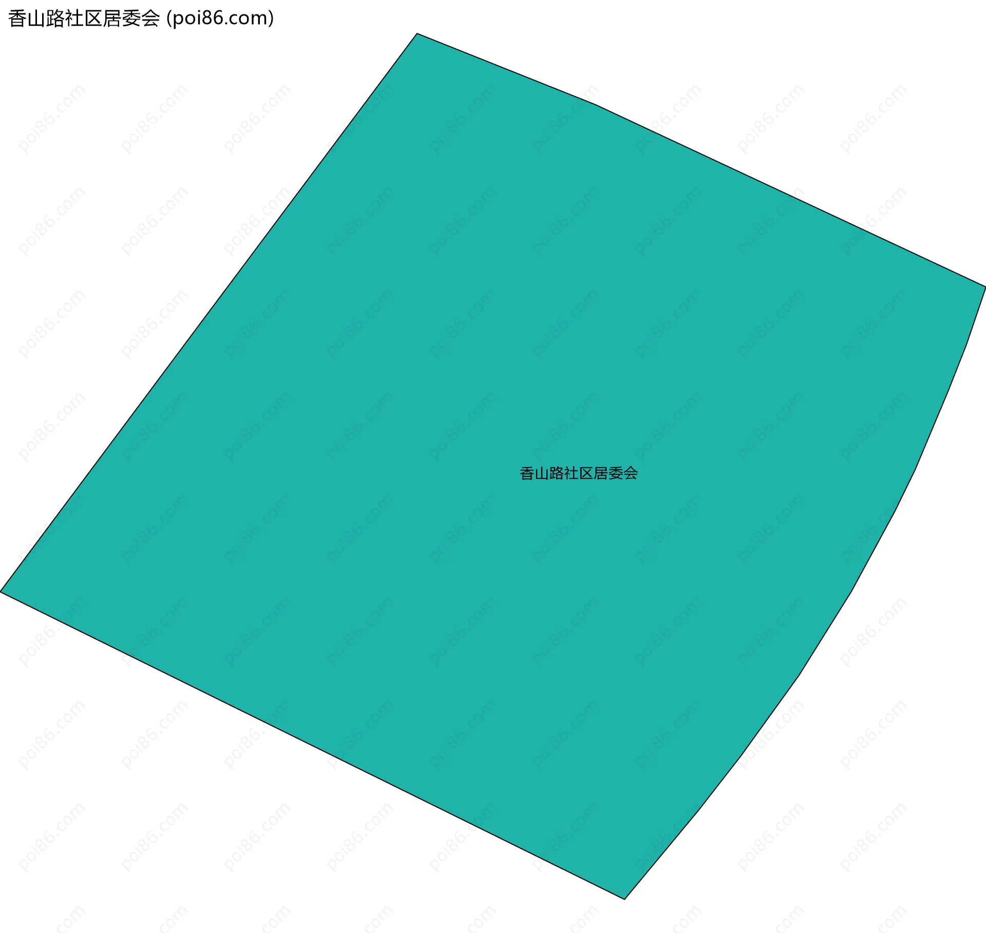 香山路社区居委会边界地图