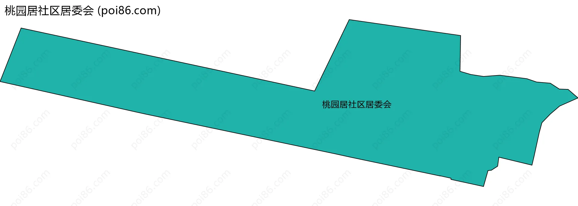 桃园居社区居委会边界地图