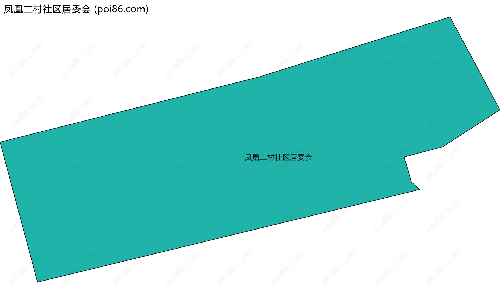 凤凰二村社区居委会边界地图