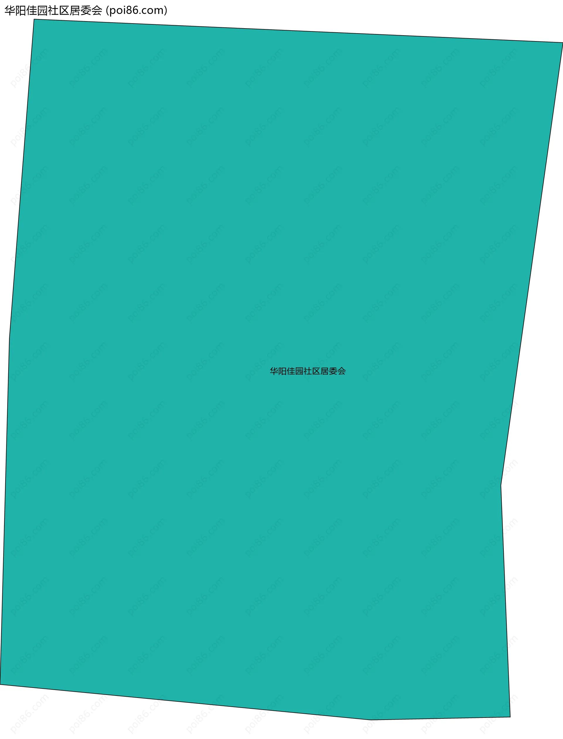 华阳佳园社区居委会边界地图