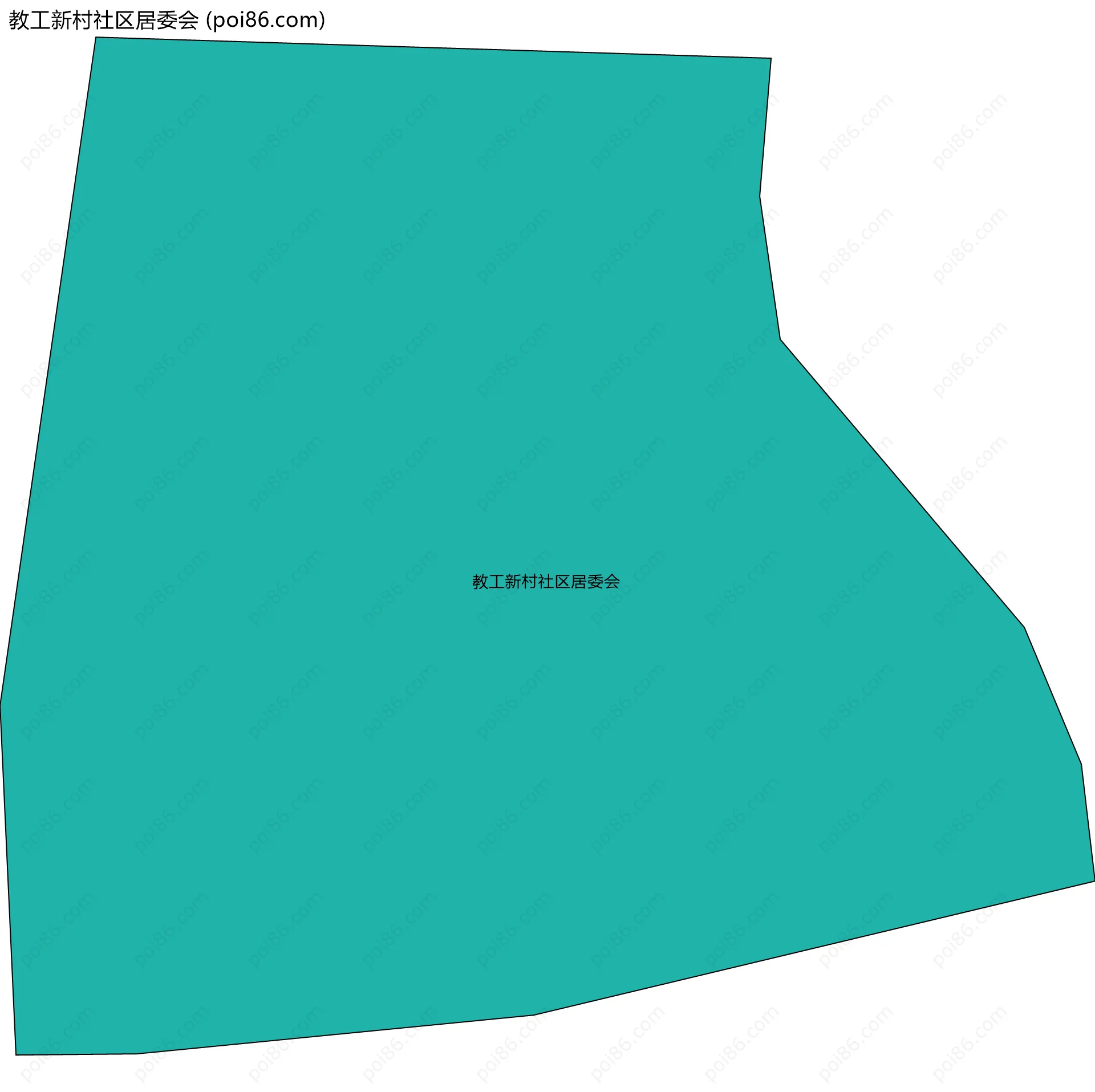教工新村社区居委会边界地图