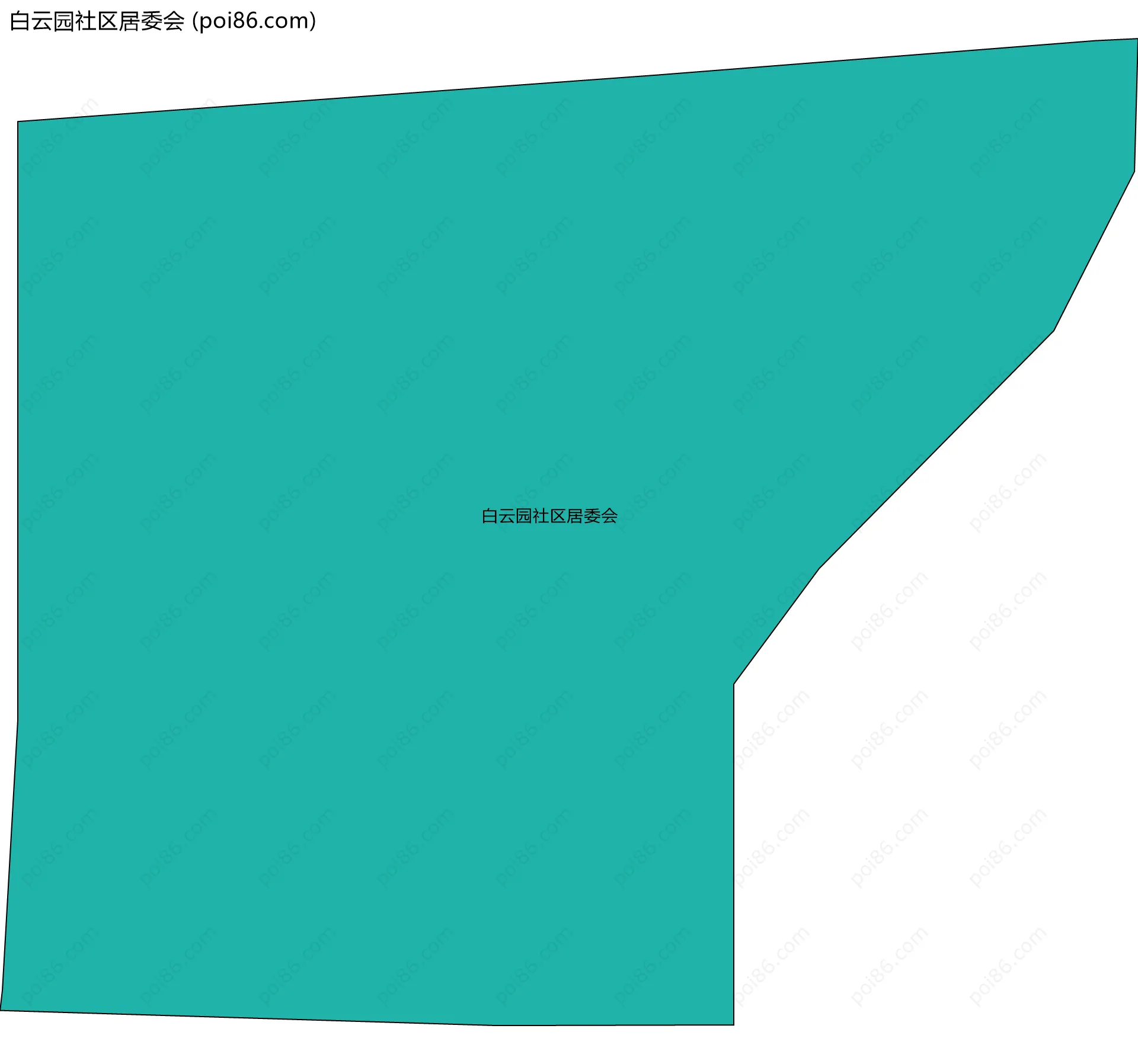 白云园社区居委会边界地图
