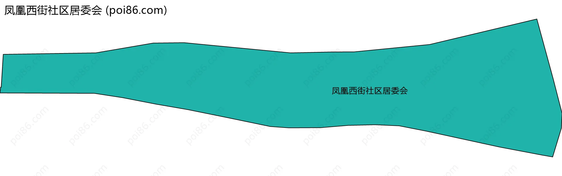 凤凰西街社区居委会边界地图