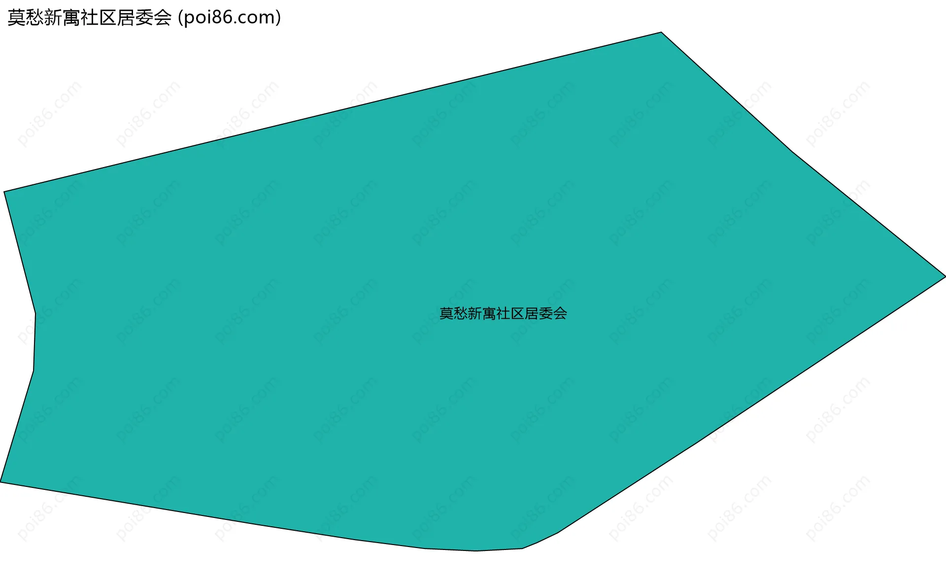 莫愁新寓社区居委会边界地图