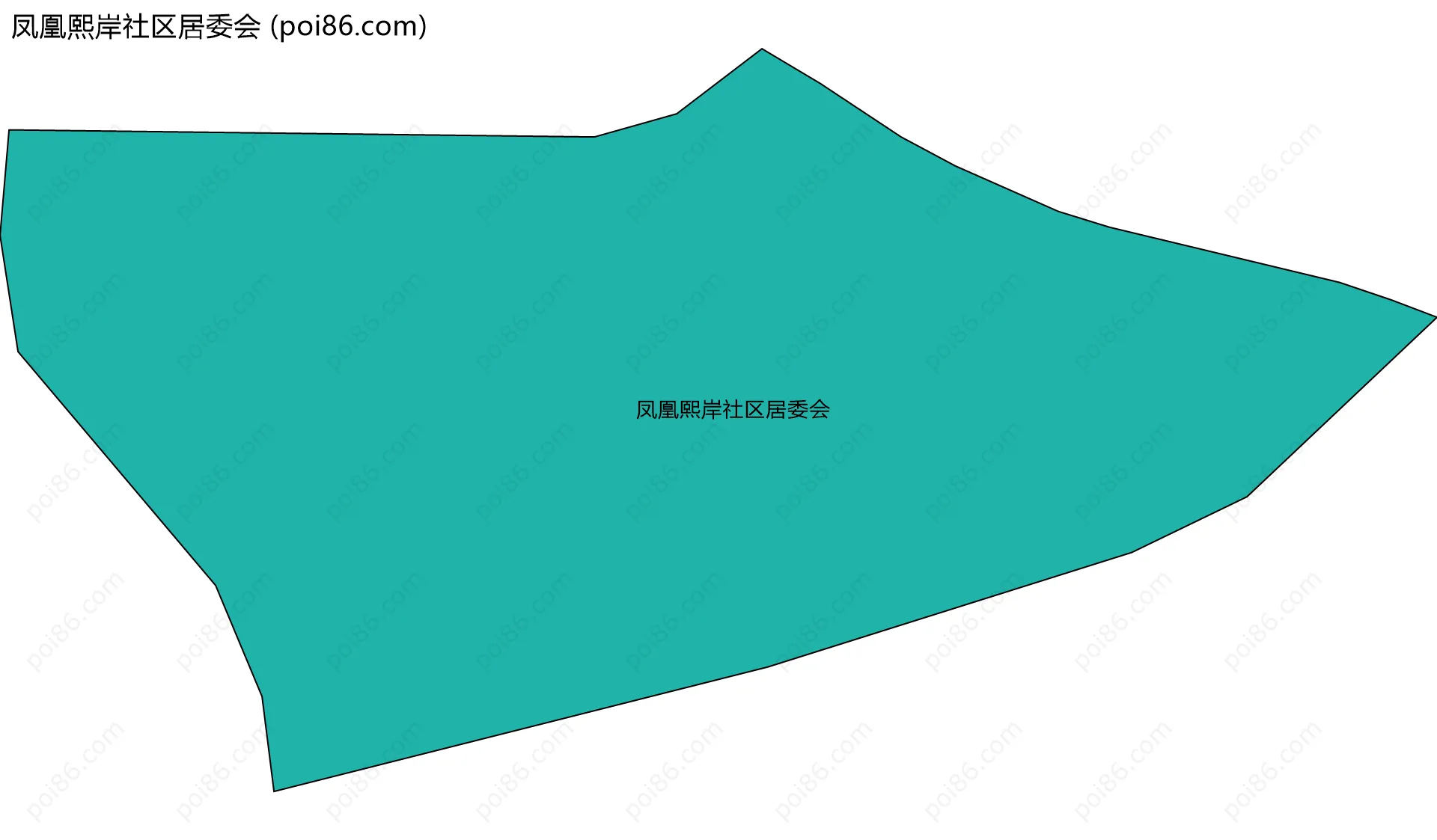 凤凰熙岸社区居委会边界地图