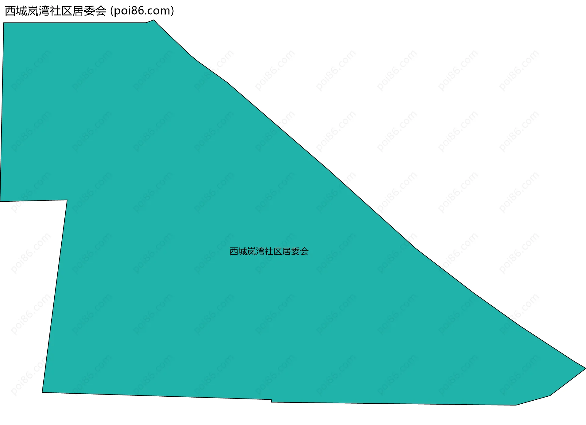 西城岚湾社区居委会边界地图