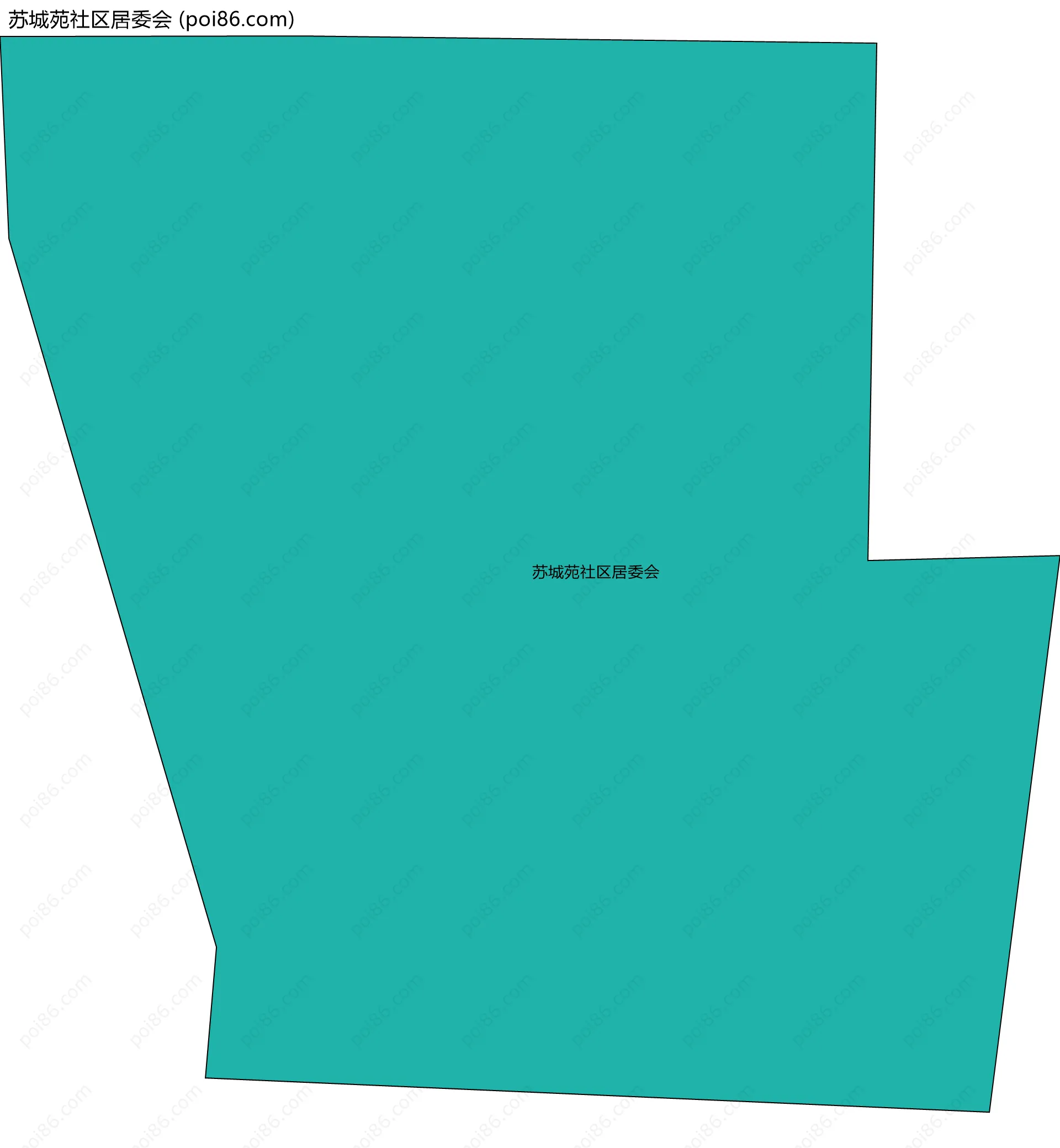 苏城苑社区居委会边界地图