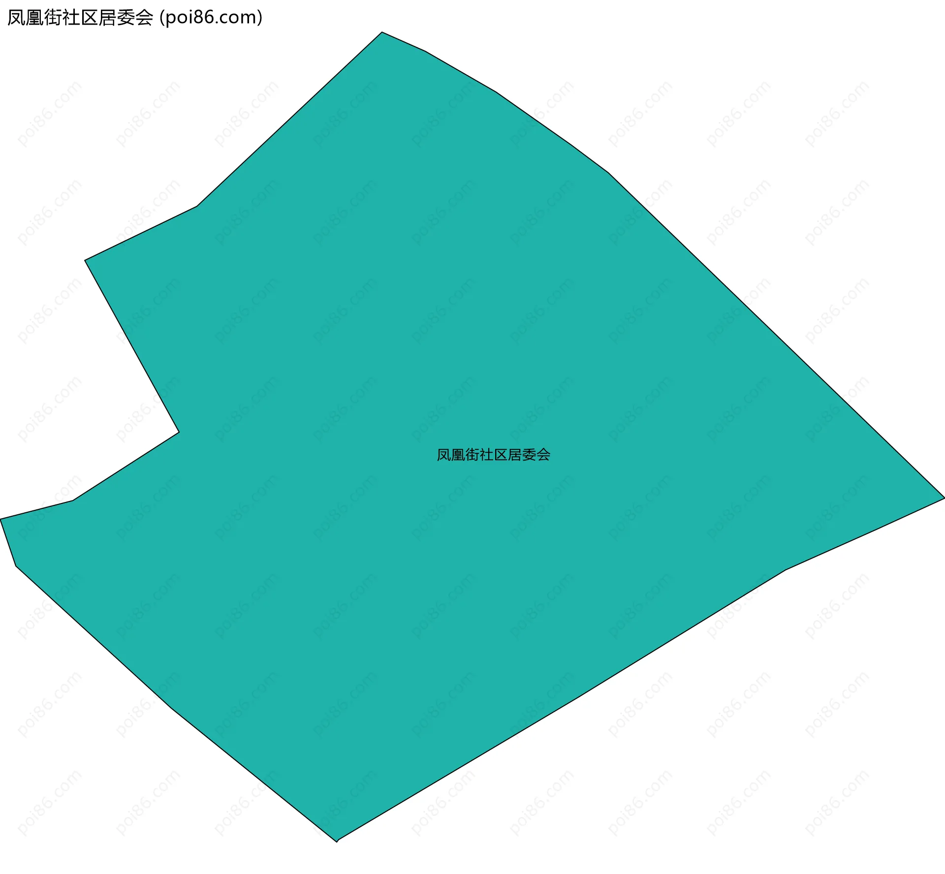 凤凰街社区居委会边界地图