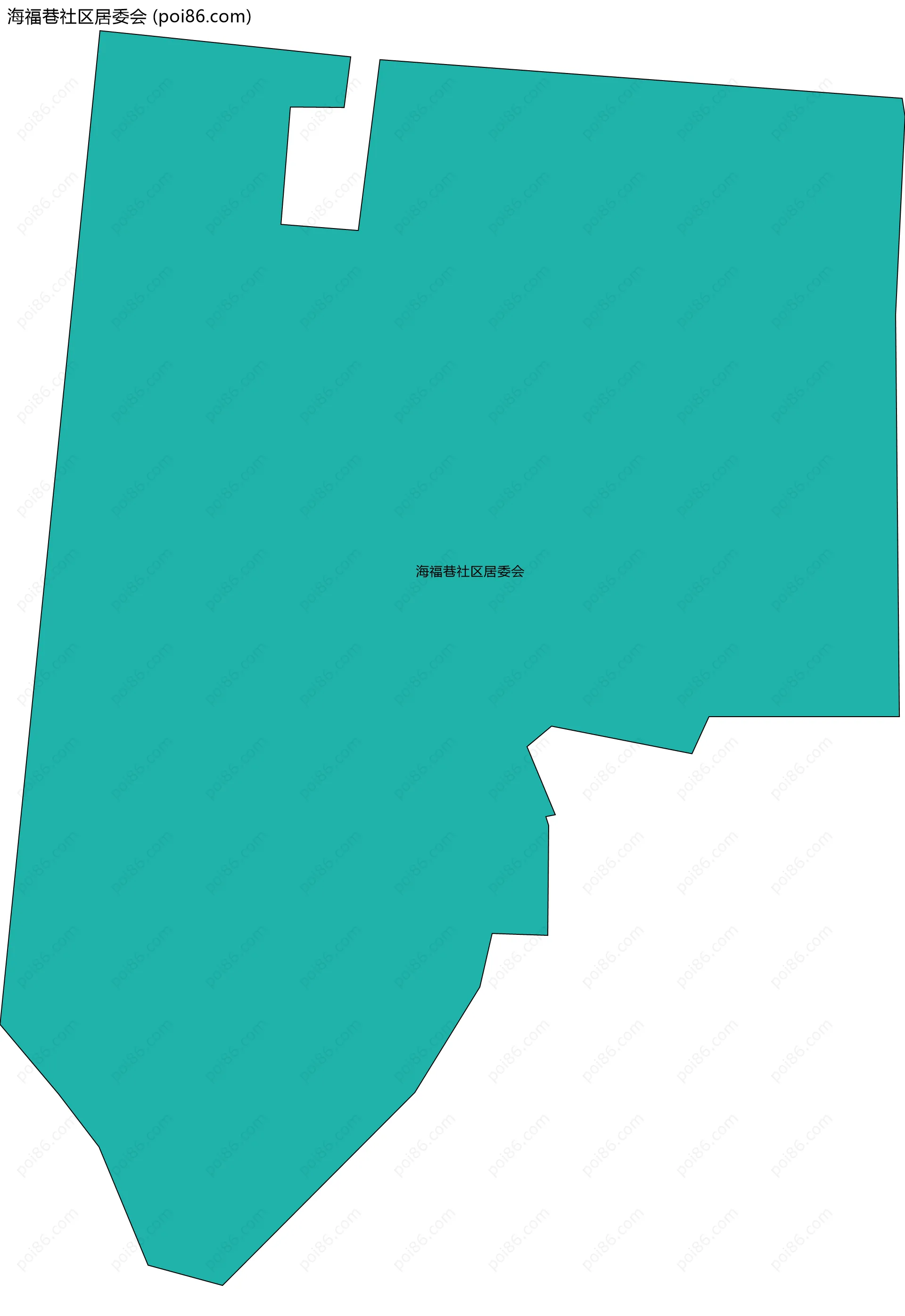 海福巷社区居委会边界地图