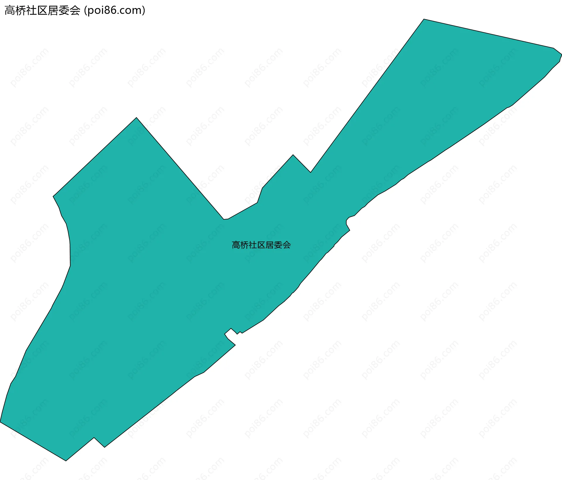 高桥社区居委会边界地图