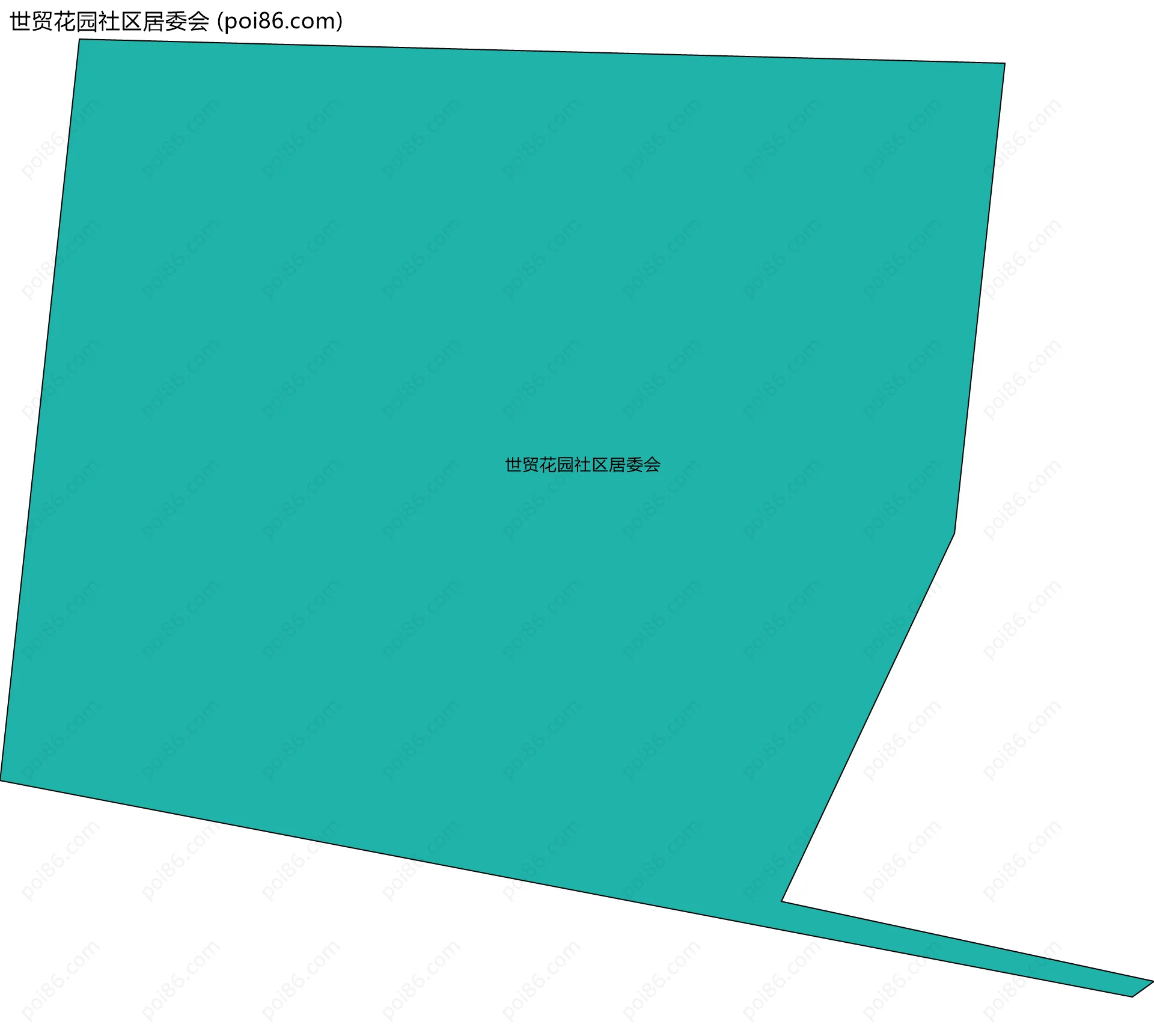 世贸花园社区居委会边界地图