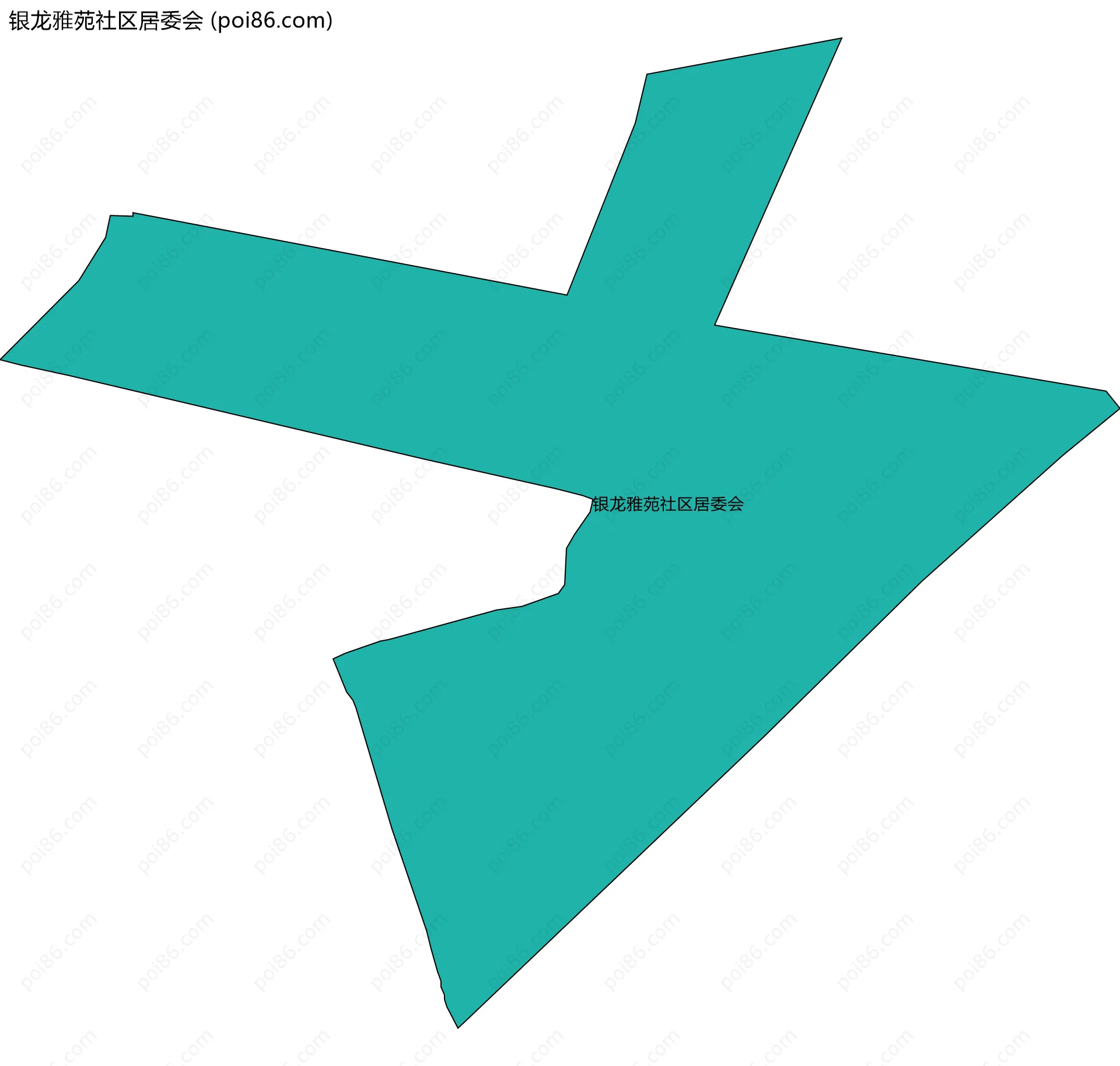 银龙雅苑社区居委会边界地图