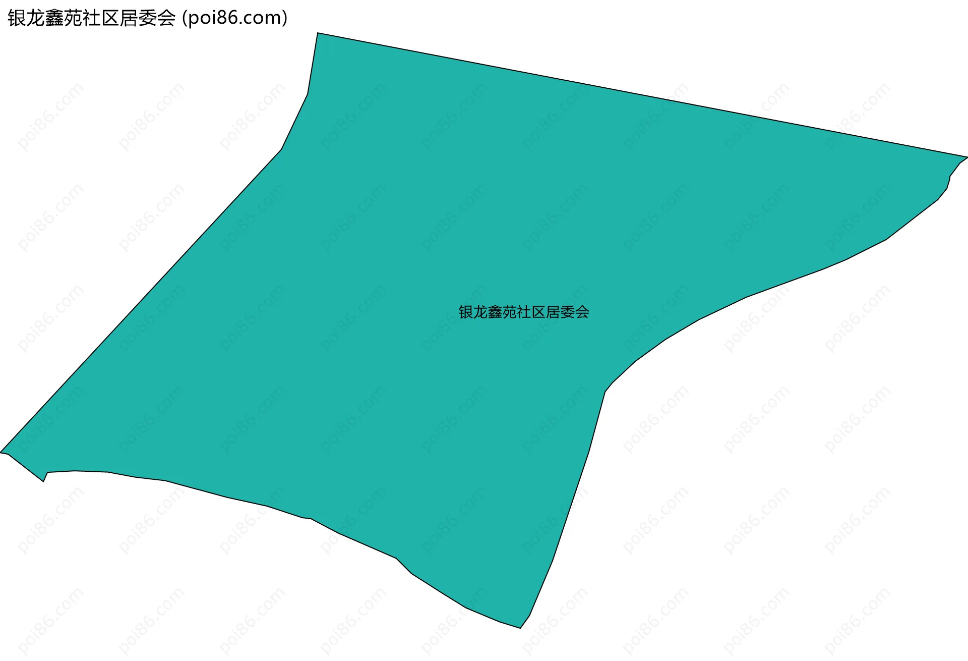 银龙鑫苑社区居委会边界地图