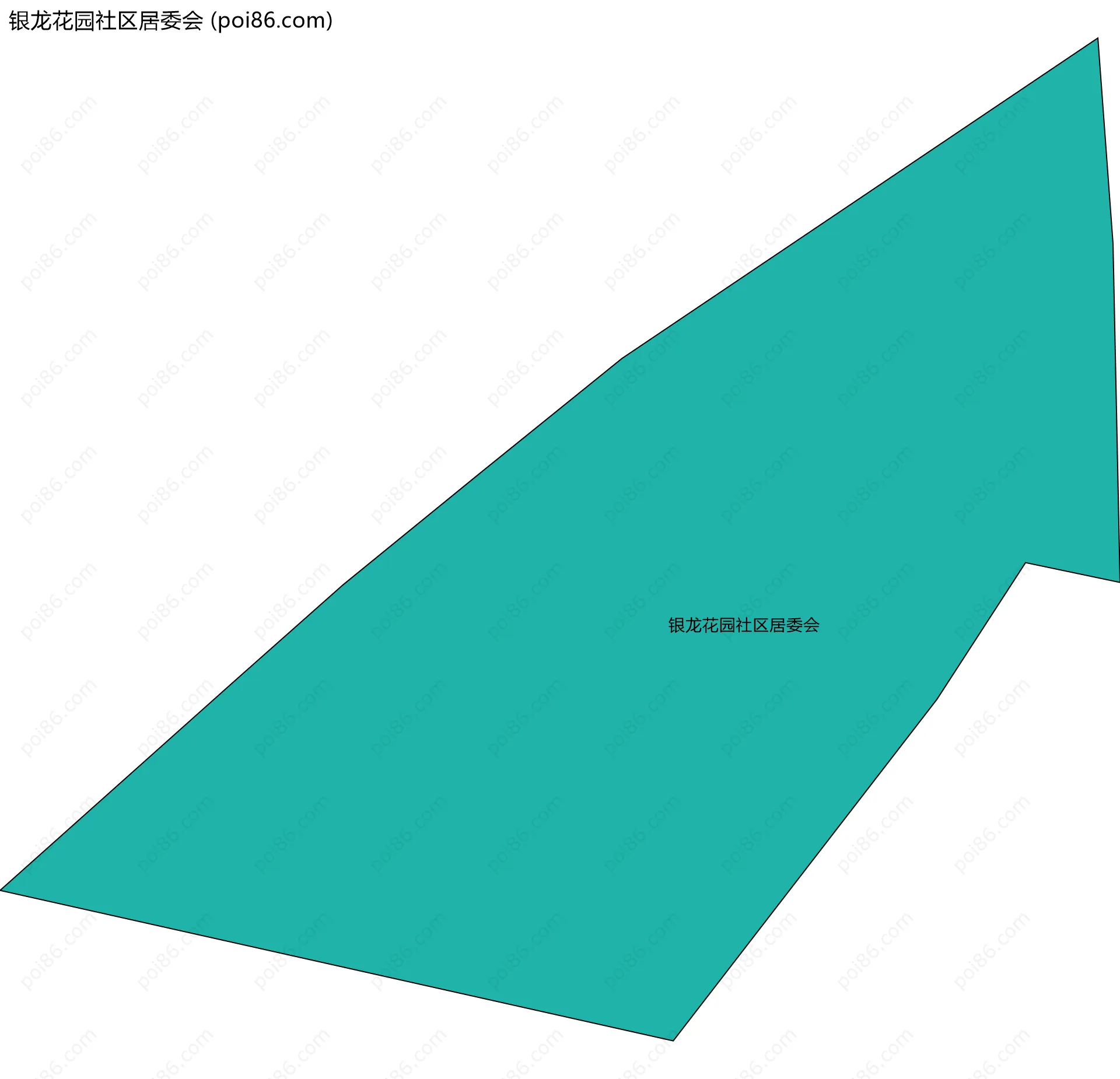 银龙花园社区居委会边界地图
