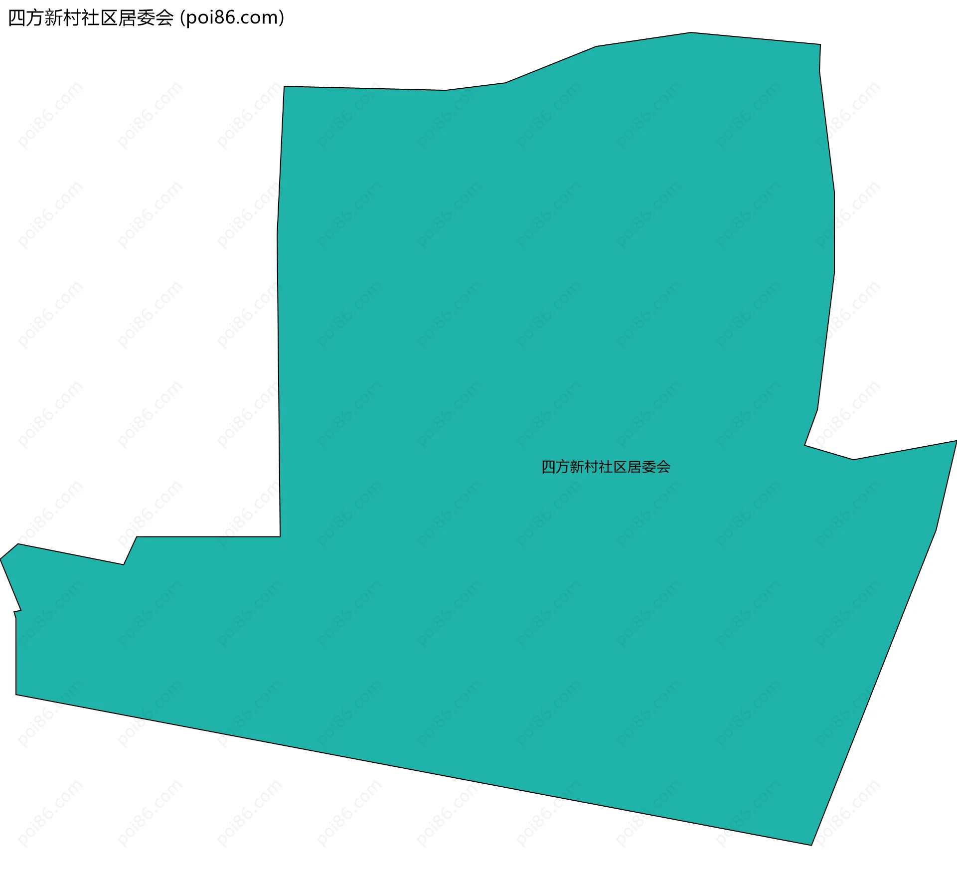 四方新村社区居委会边界地图