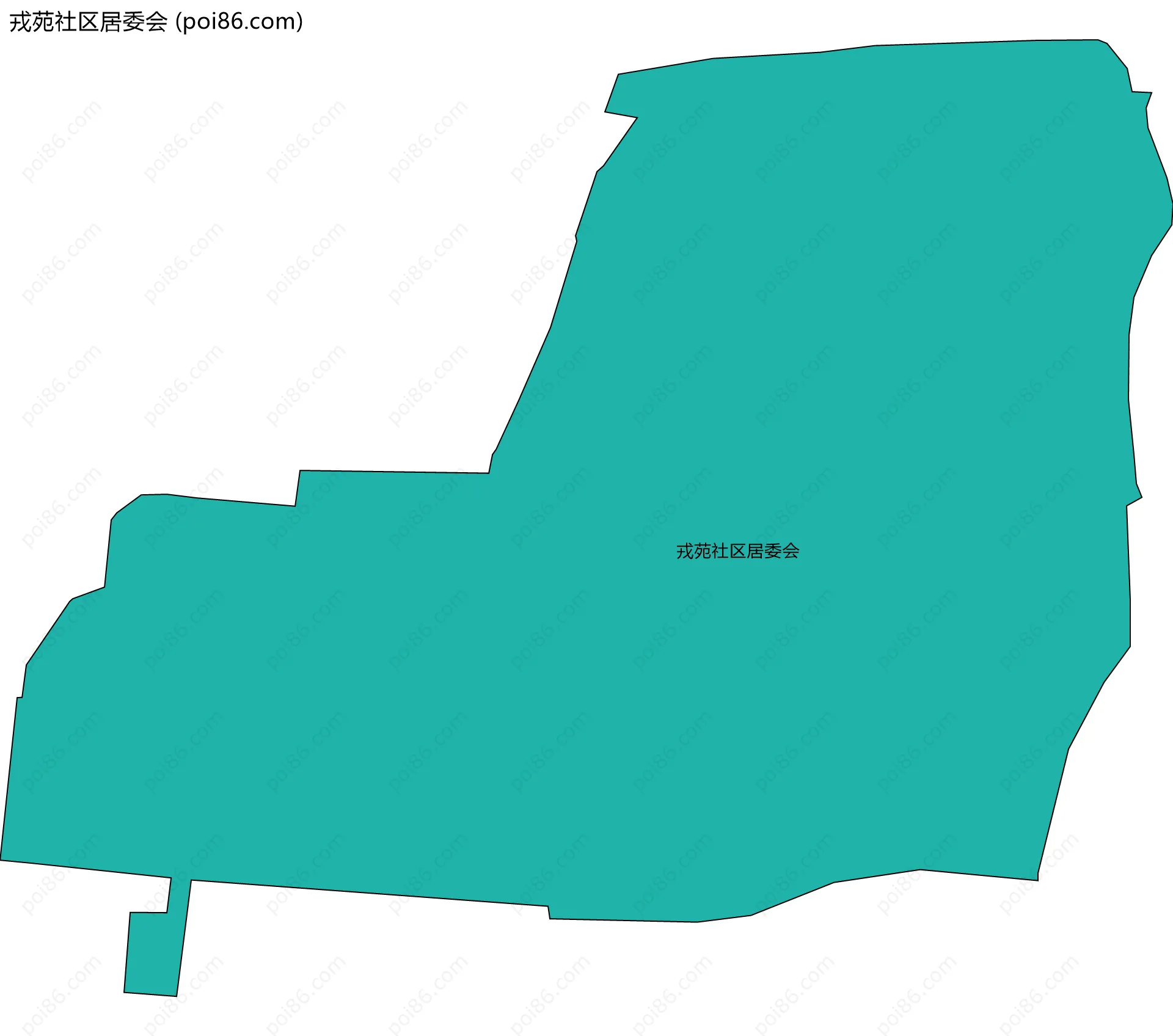 戎苑社区居委会边界地图