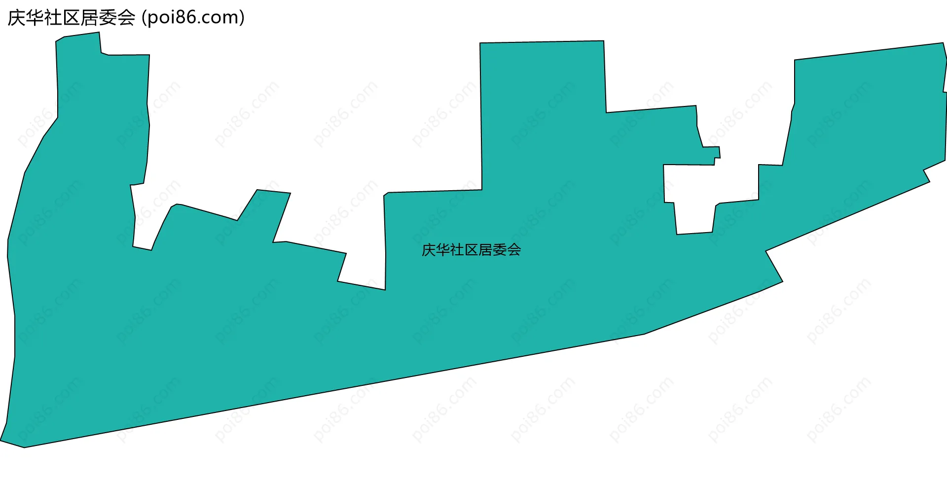 庆华社区居委会边界地图