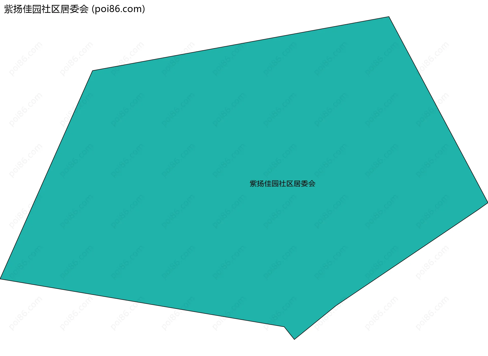 紫扬佳园社区居委会边界地图