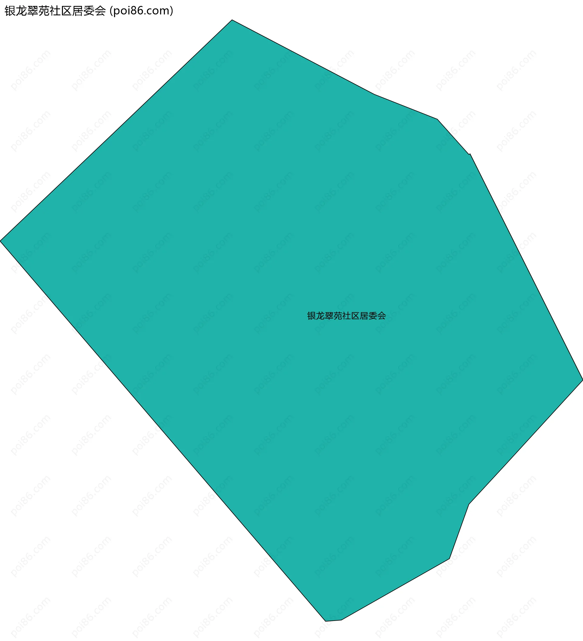 银龙翠苑社区居委会边界地图