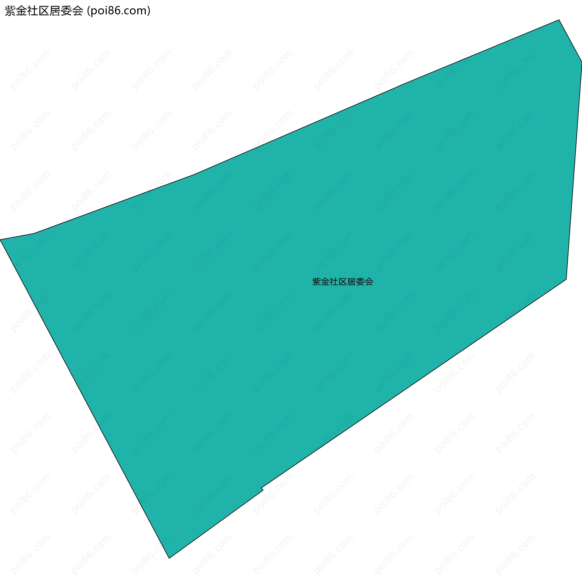 紫金社区居委会边界地图