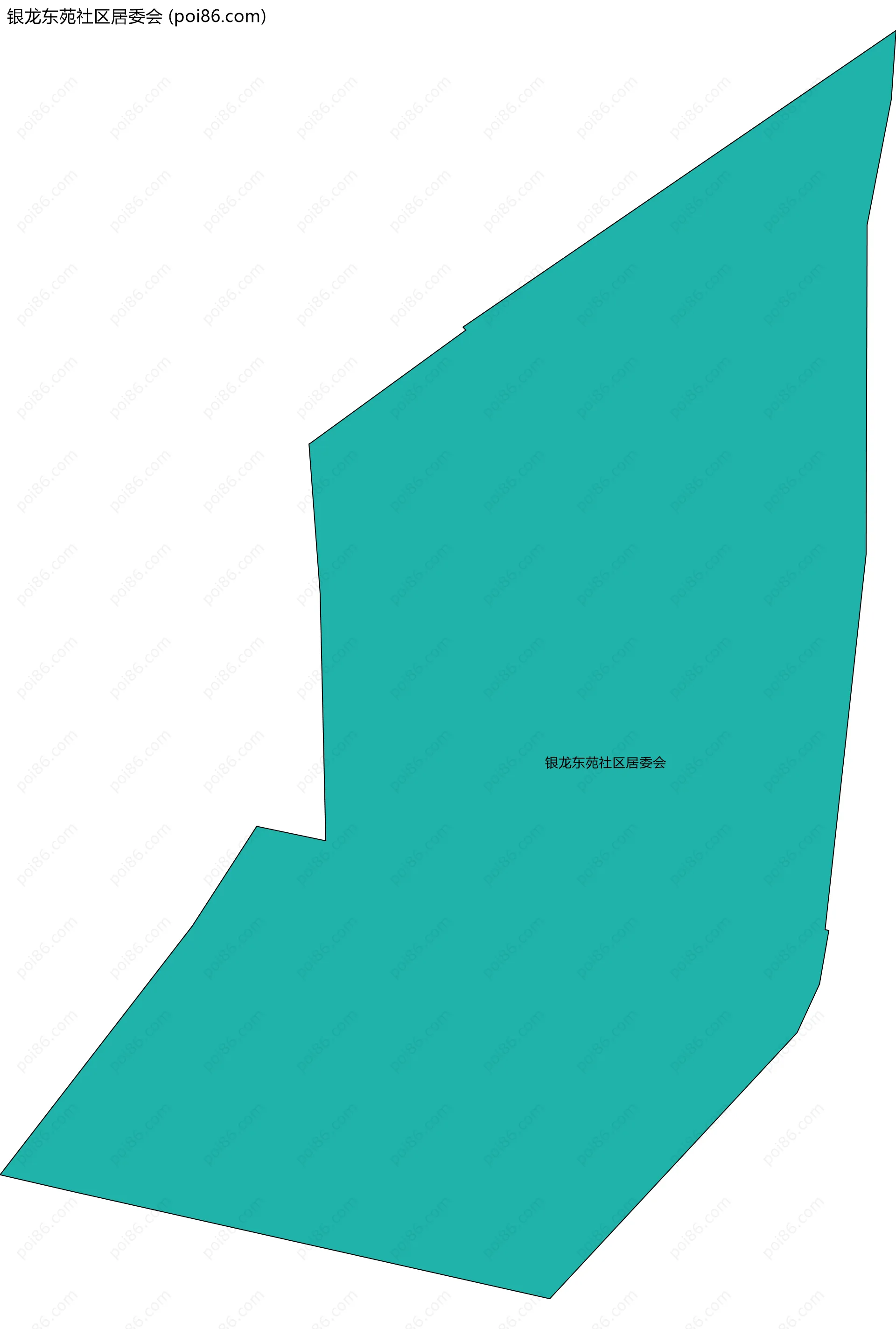 银龙东苑社区居委会边界地图